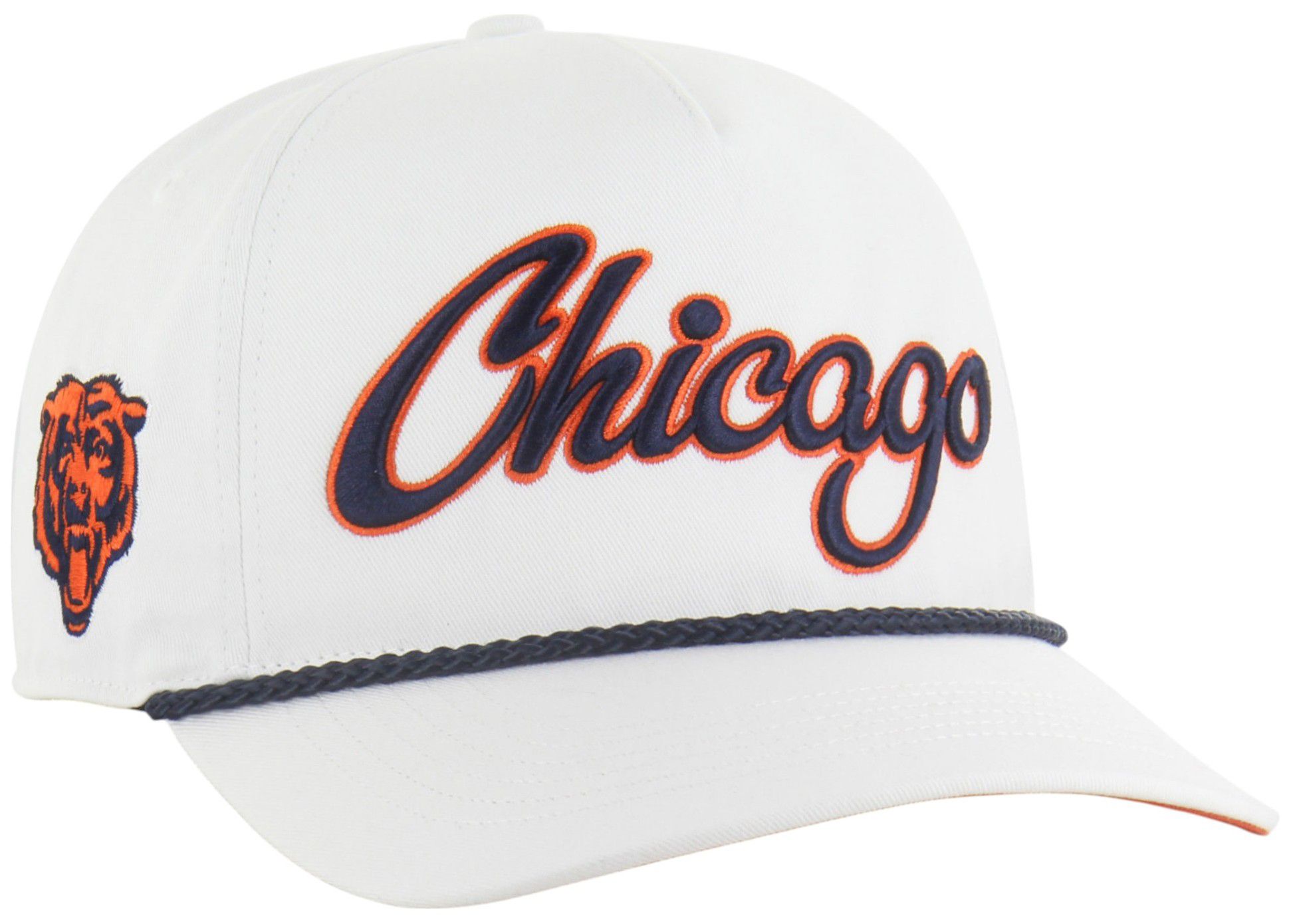 '47 Adult Chicago Bears White Overhand Hitch Adjustable Hat product image