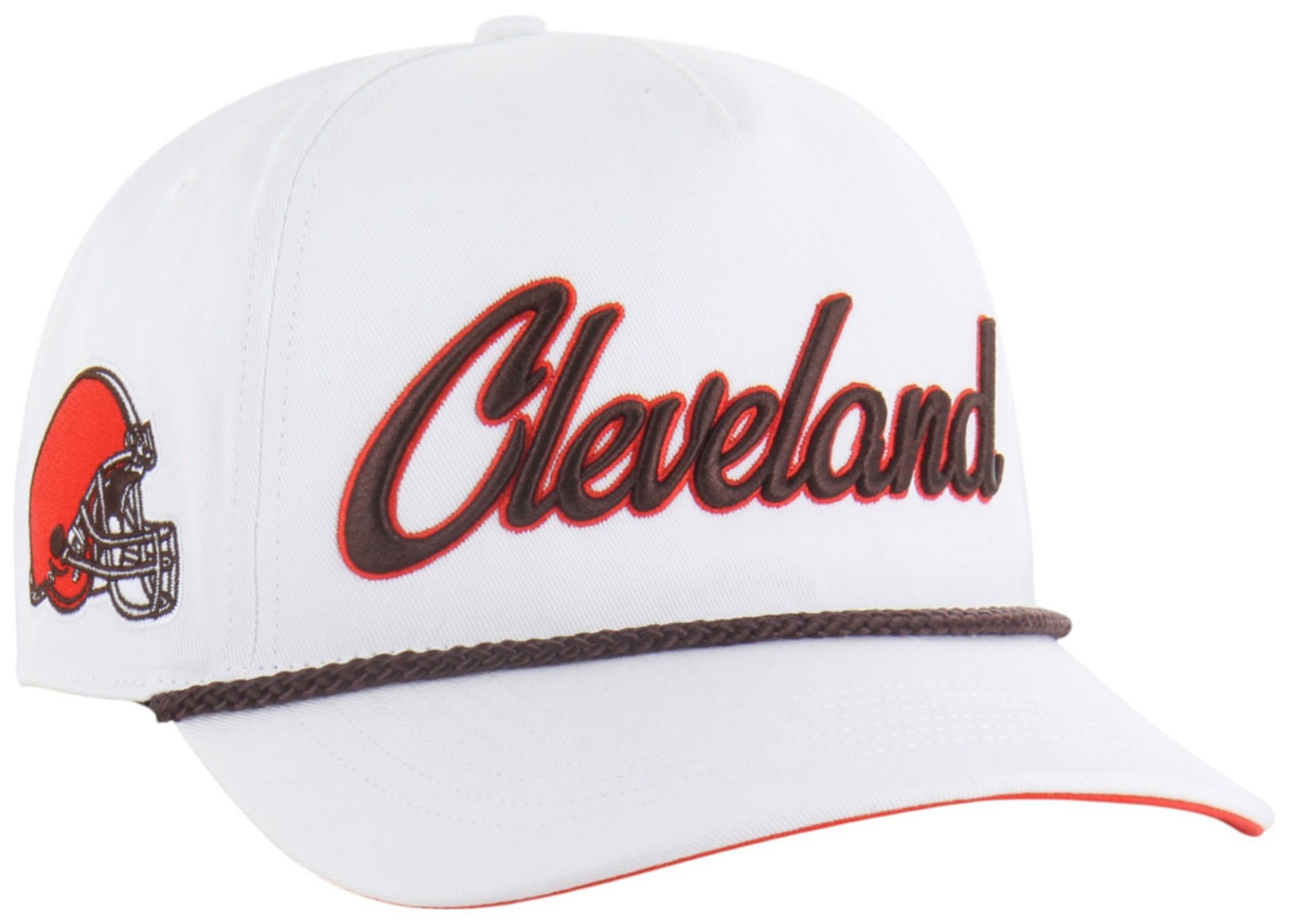 '47 Adult Cleveland Browns White Overhand Hitch Adjustable Hat product image