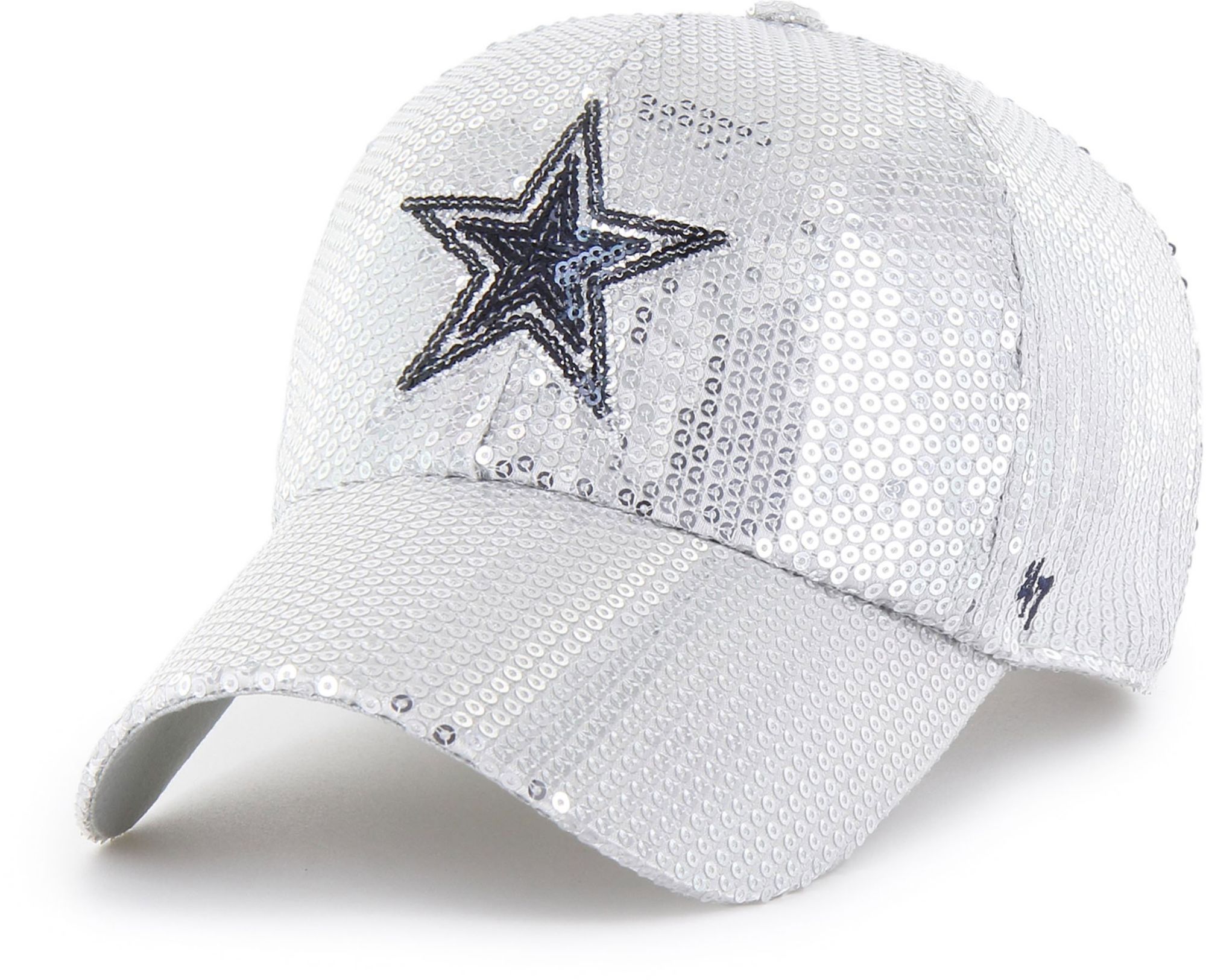 '47 Women's Dallas Cowboys Silver Dazzle Logo Clean Up Adjustable Hat product image