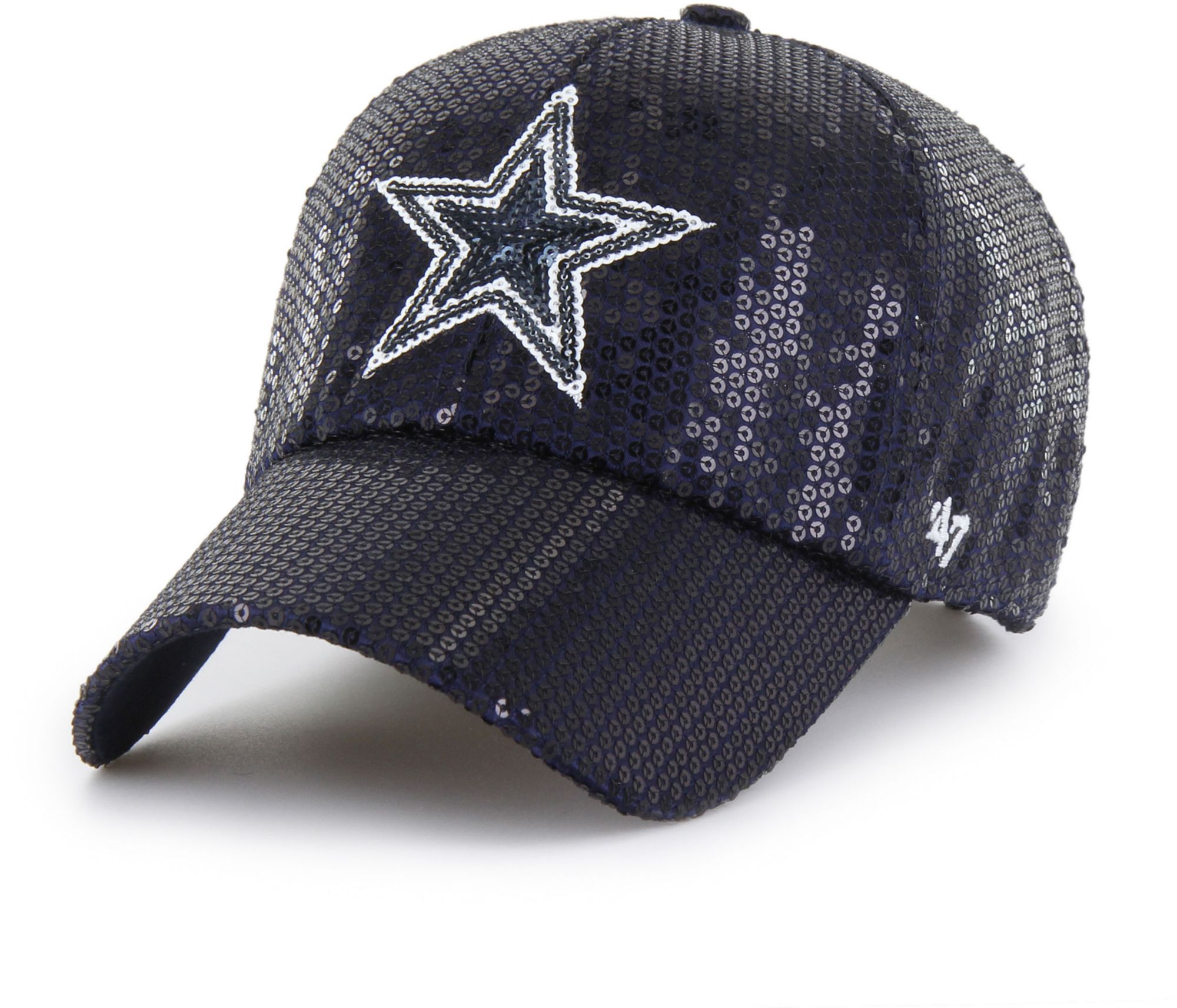 '47 Women's Dallas Cowboys Navy Dazzle Logo Clean Up Adjustable Hat product image