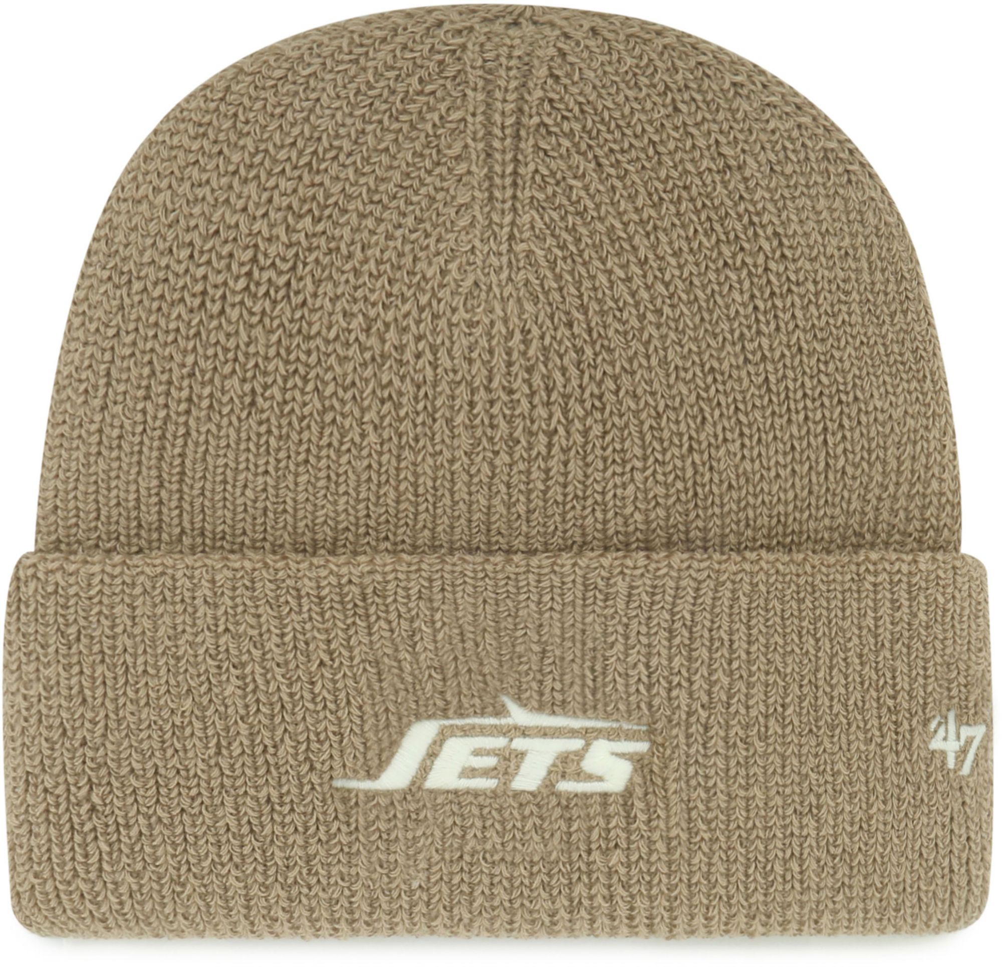 '47 Adult New York Jets Light Brown Foundational Cuffed Knit Beanie product image