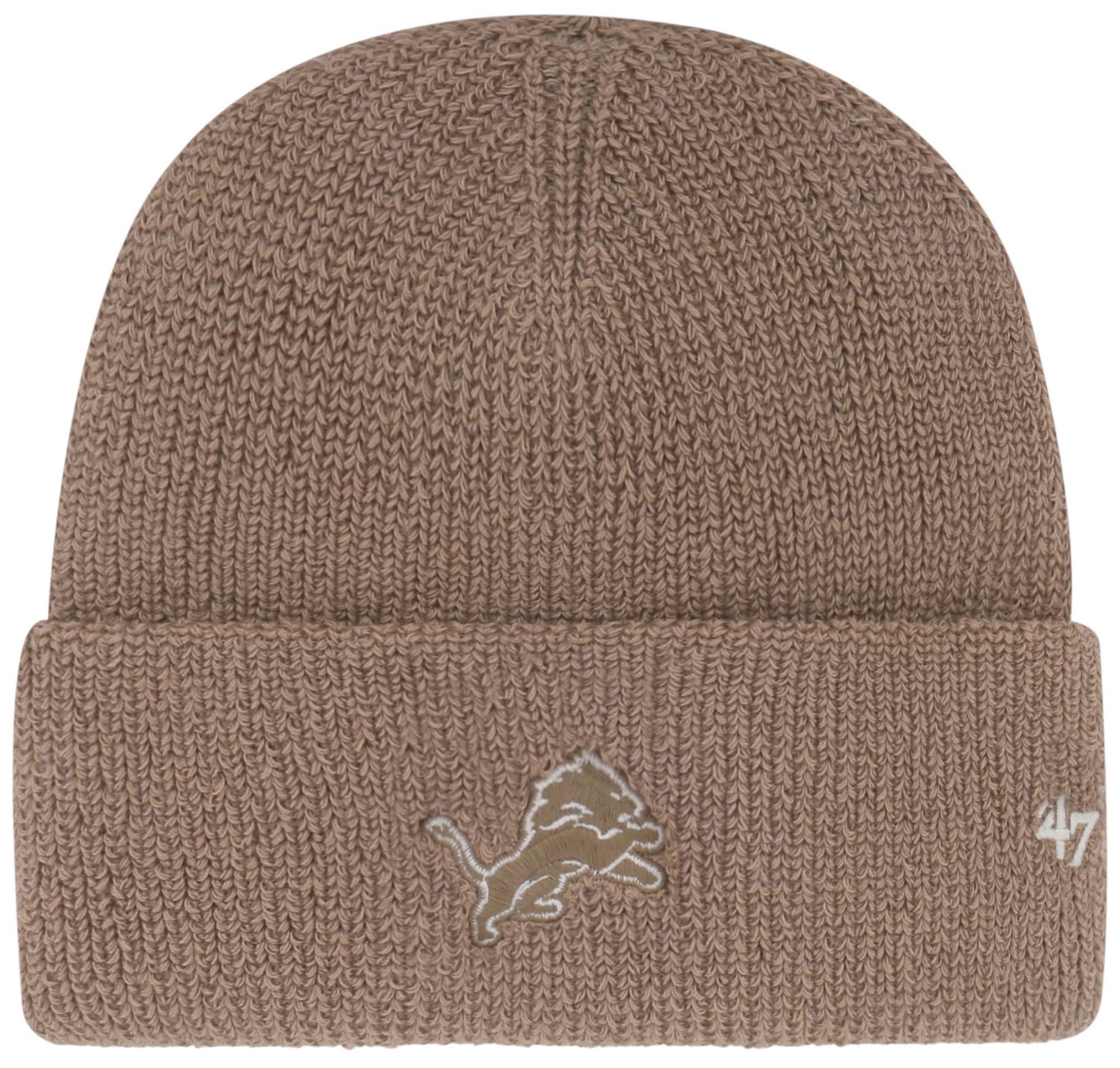 '47 Adult Detroit Lions Light Brown Foundational Cuffed Knit Beanie product image