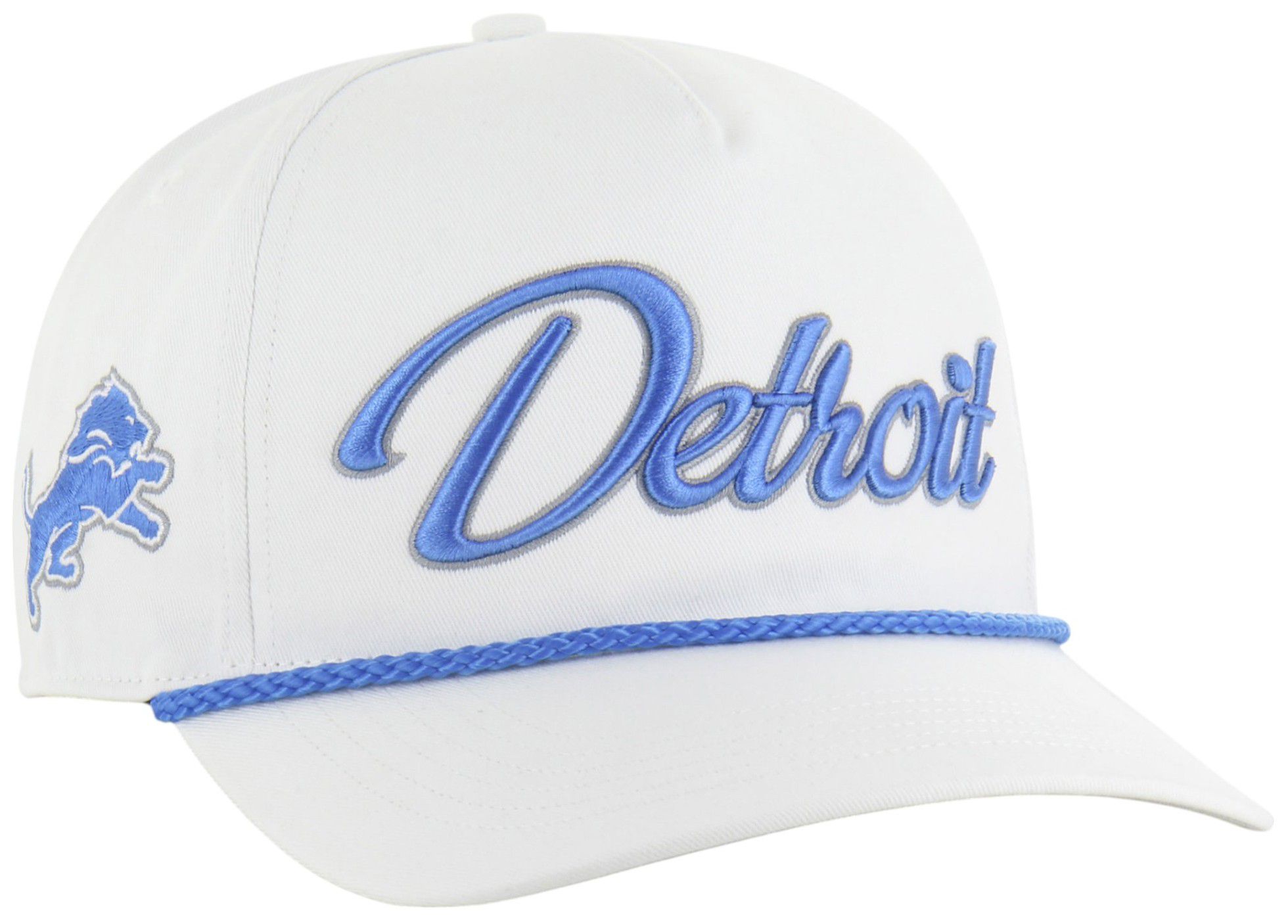 '47 Adult Detroit Lions White Overhand Hitch Adjustable Hat product image