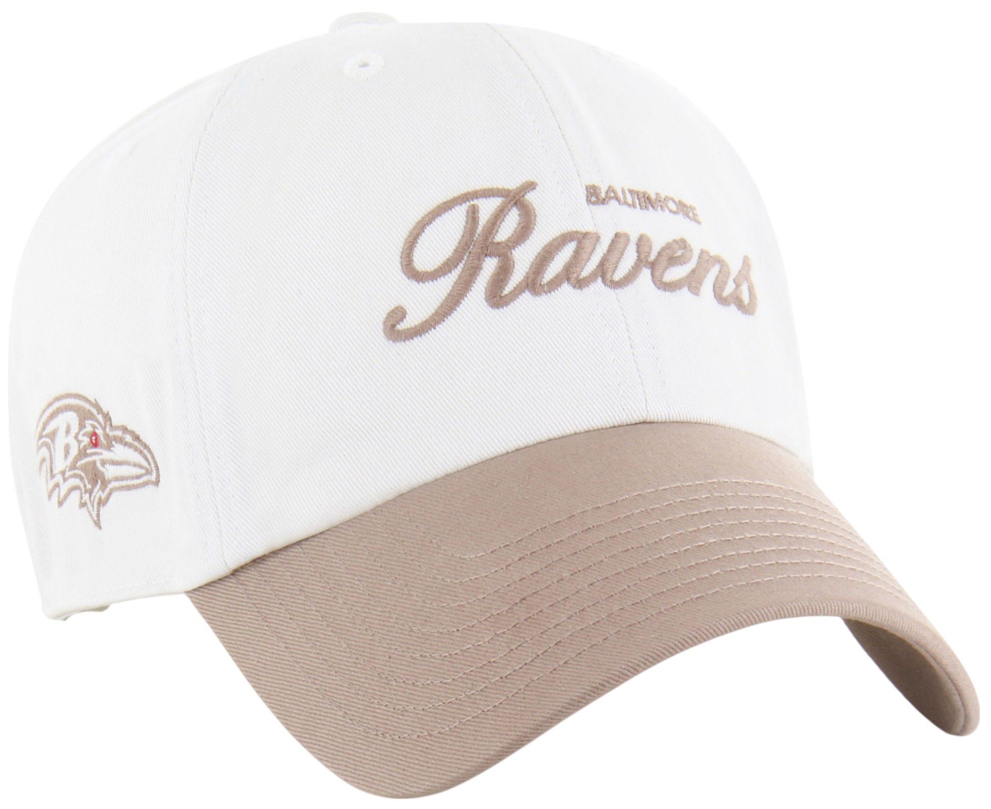 '47 Adult Baltimore Ravens Sandstone Foundational 2-Tone Beige Clean Up Adjustable Hat product image