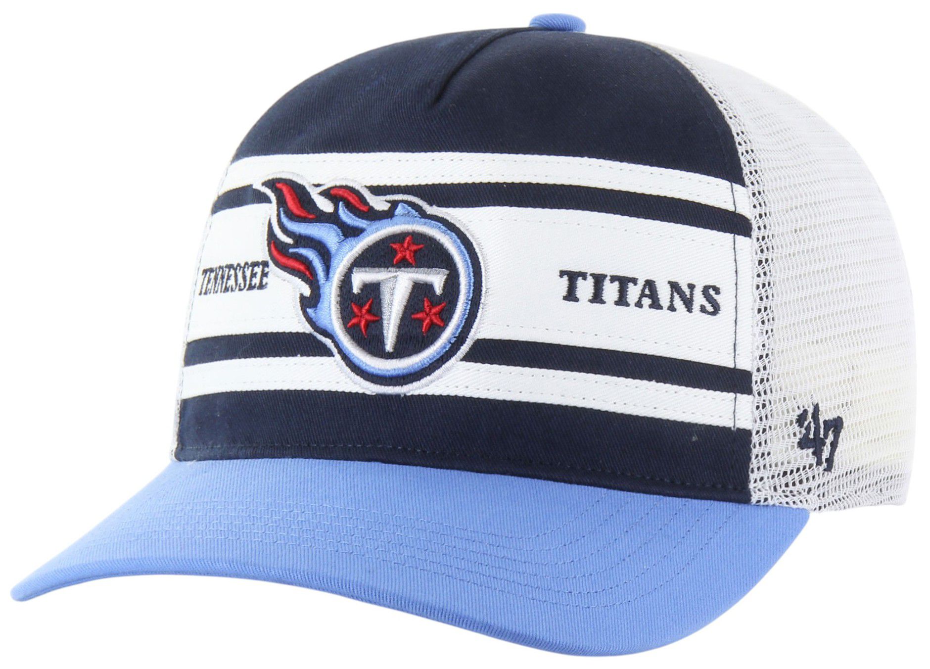 47 Adult Tennessee Titans Navy Super Stripe Hitch RF Adjustable Hat product image
