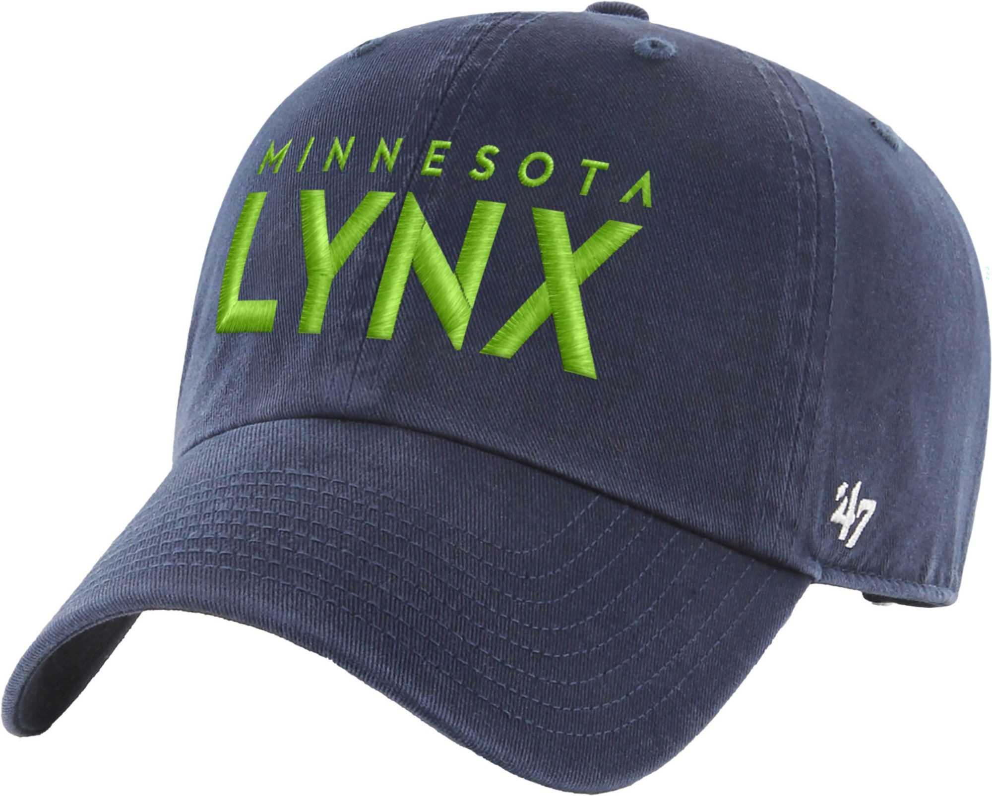 '47 Adult Minnesota Lynx Navy Script Wordmark Clean Up Adjustable Hat product image