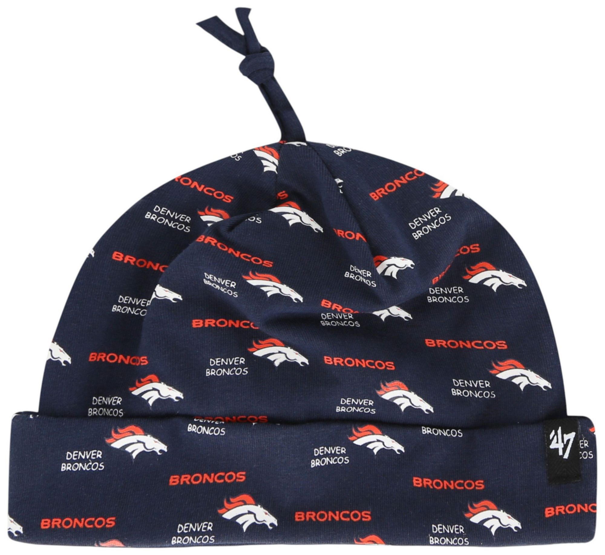 '47 Infant Denver Broncos Navy Jersey Knit Hat product image