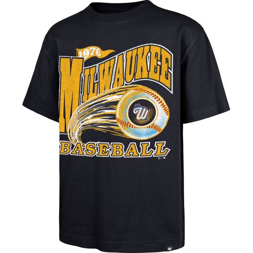 brewers dress shirt Milwaukee Long Sleeve Spread Collar | Women | Elemental Grey/White | XL then happy hour '47 Men's Milwaukee Brewers Navy