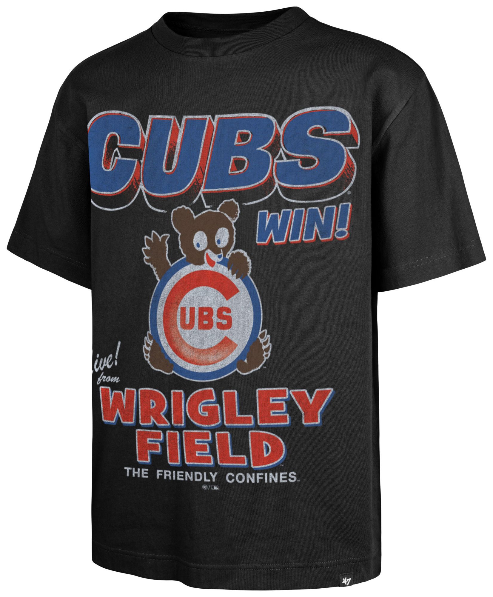 '47 Men's Chicago Cubs Black Sigma Foundation T-Shirt product image
