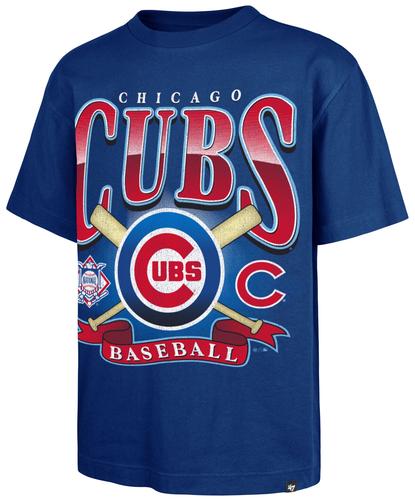 '47 Men's Chicago Cubs Royal Chrometown Foundation T-Shirt product image