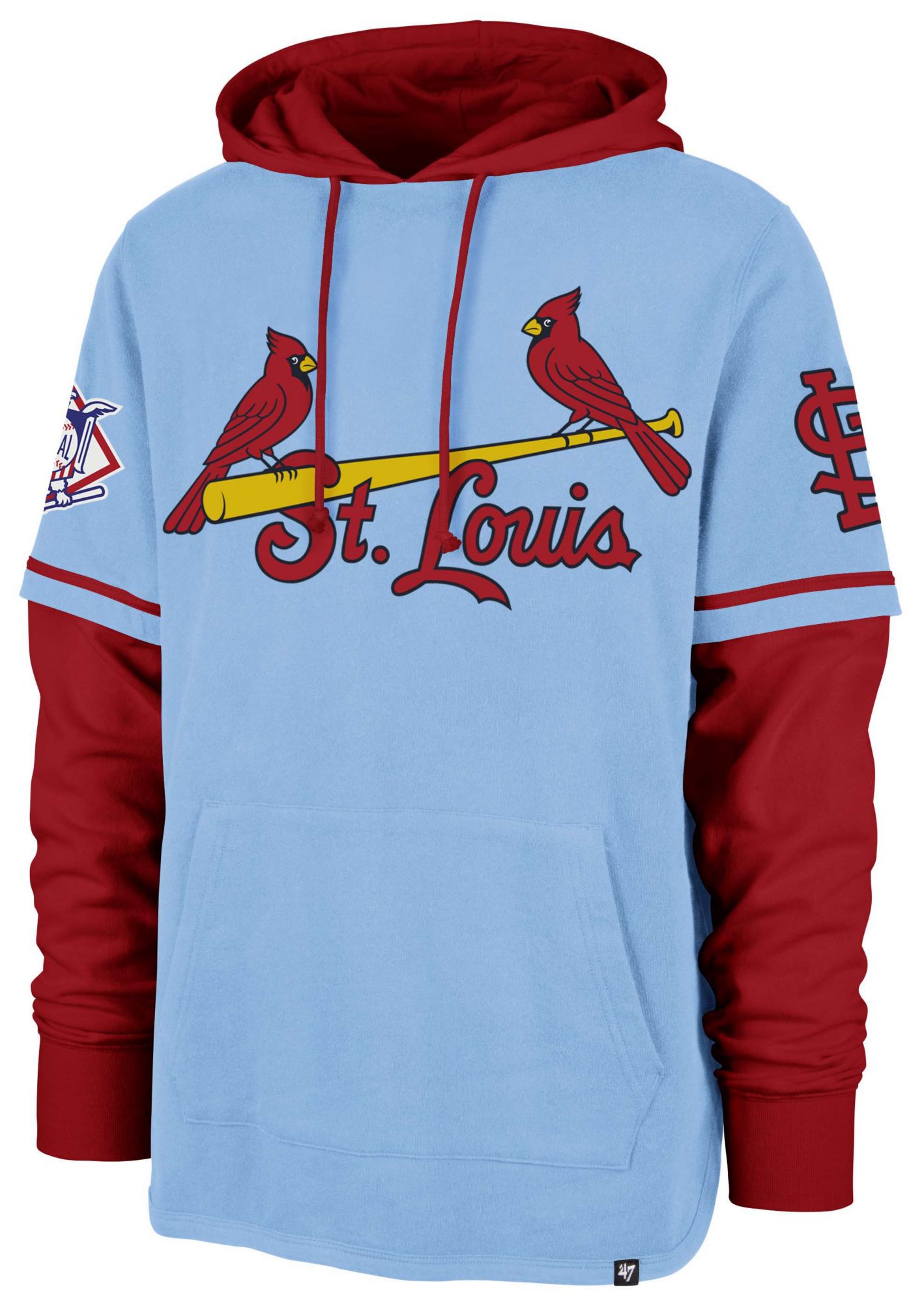 '47 Adult St. Louis Cardinals Navy Trifecta Hoodie product image