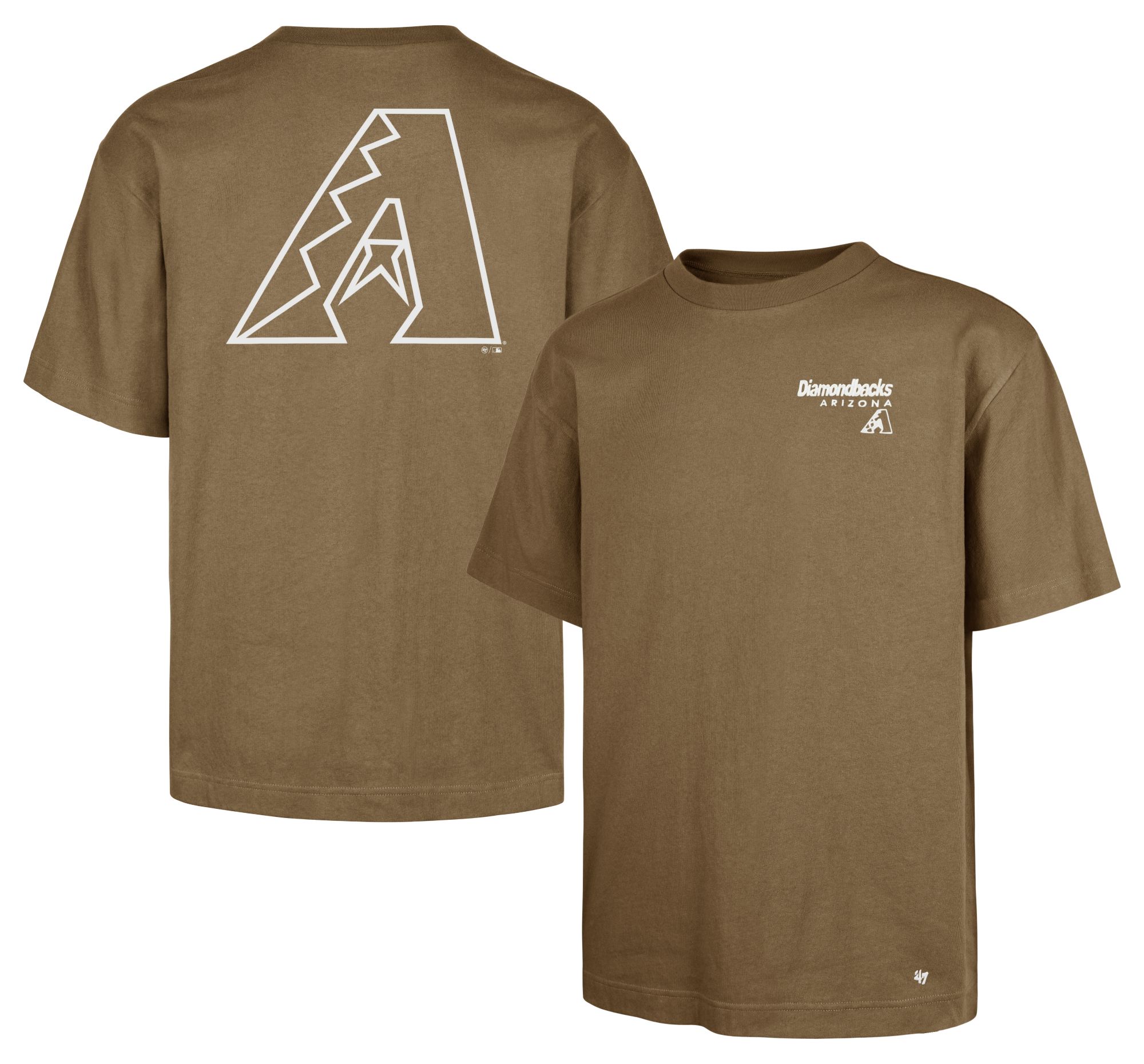'47 Men's Arizona Diamondbacks Tan Lateral Foundation T-Shirt product image