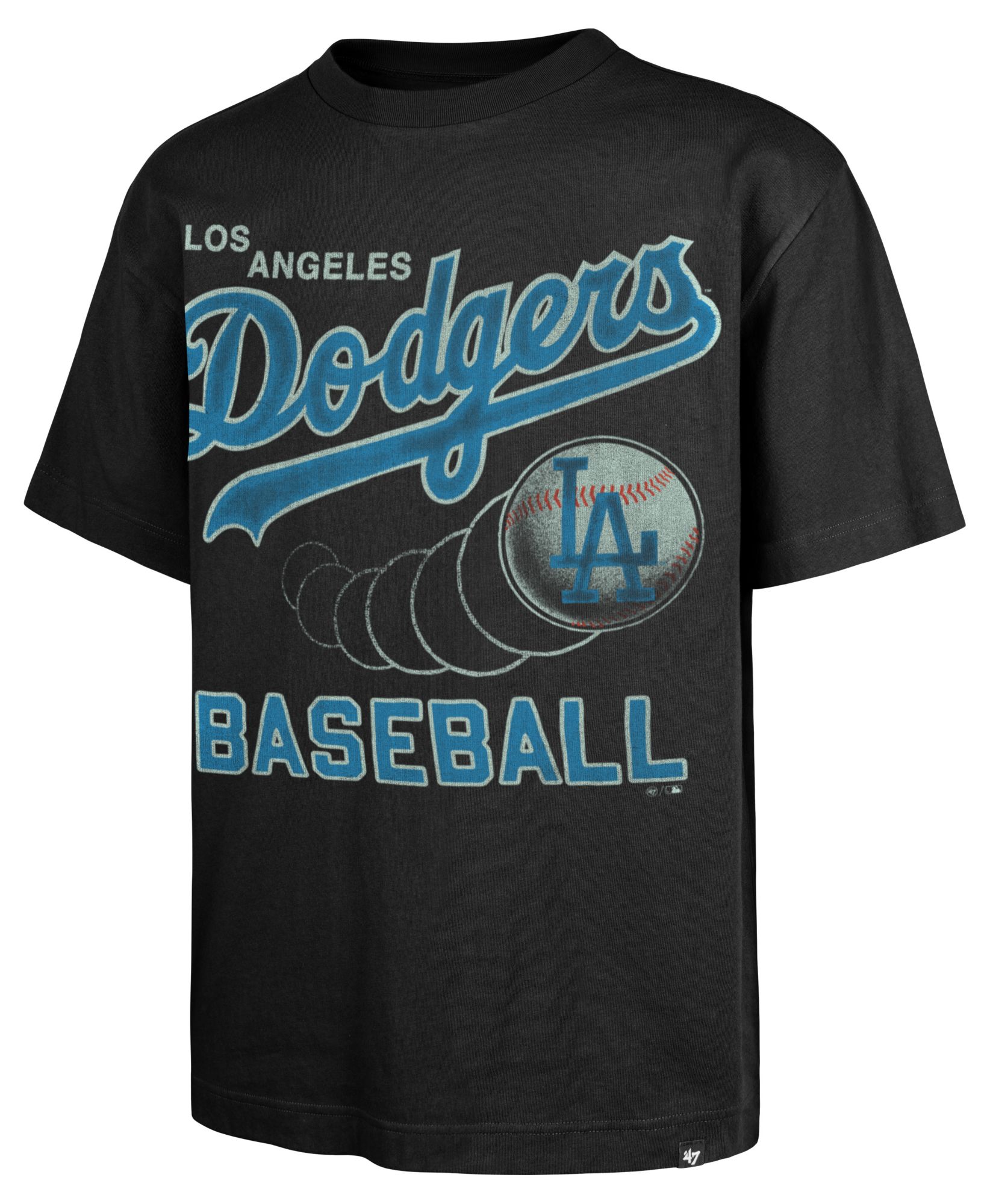 '47 Men's Los Angeles Dodgers Black Sigma Foundation T-Shirt product image