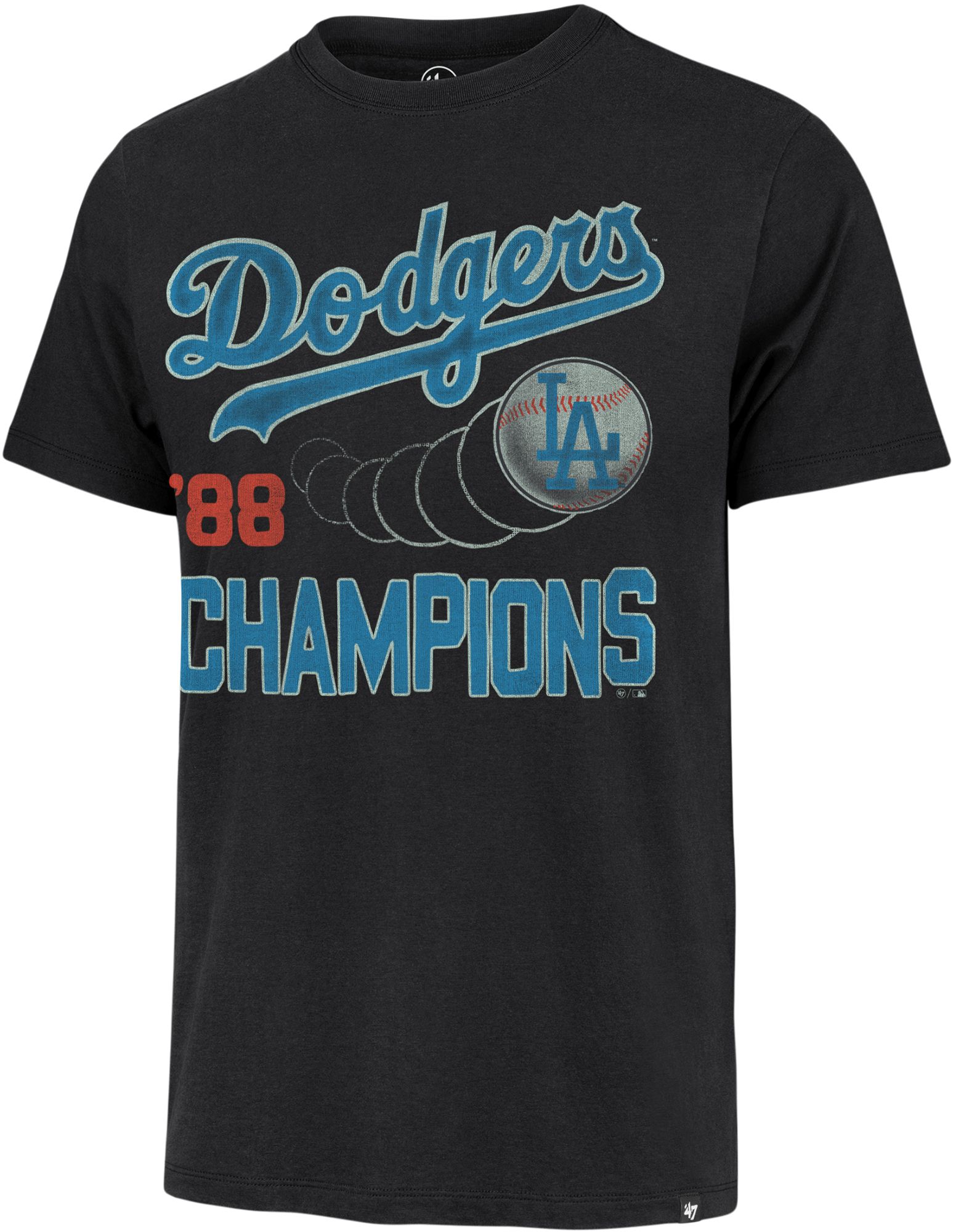 '47 Men's Los Angeles Dodgers Black Franklin Sigma T-Shirt product image