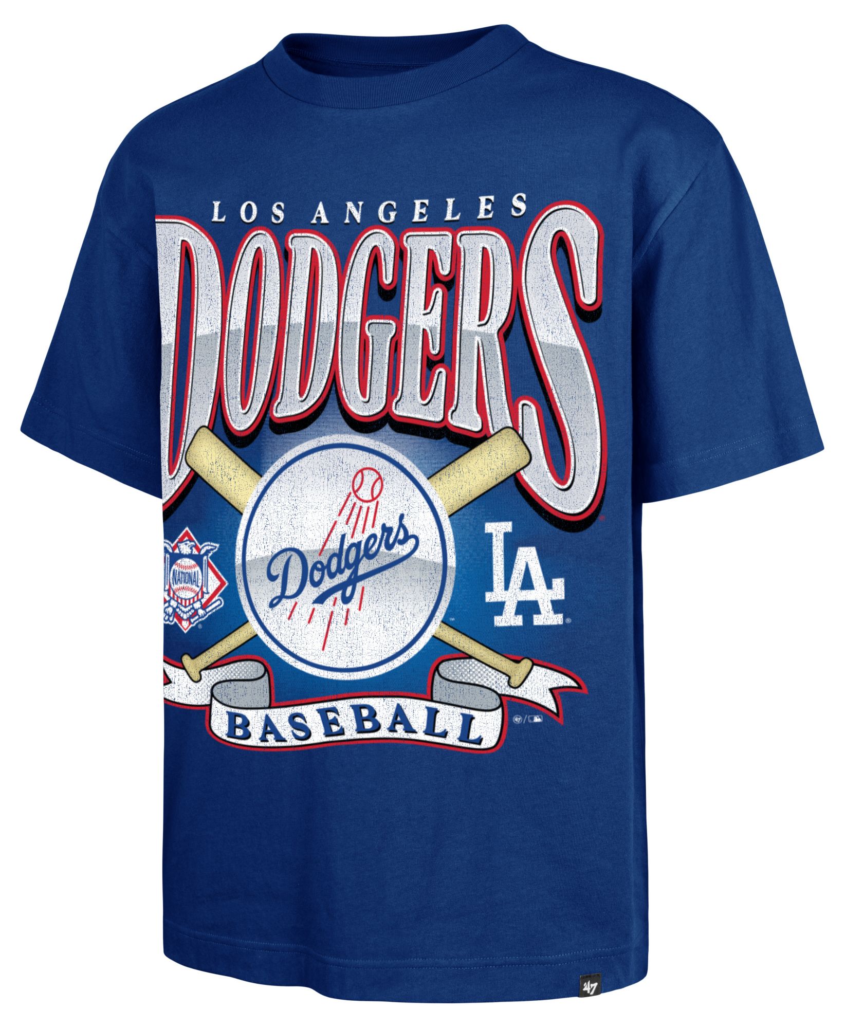 '47 Men's Los Angeles Dodgers Royal Chrome Foundation T-Shirt product image