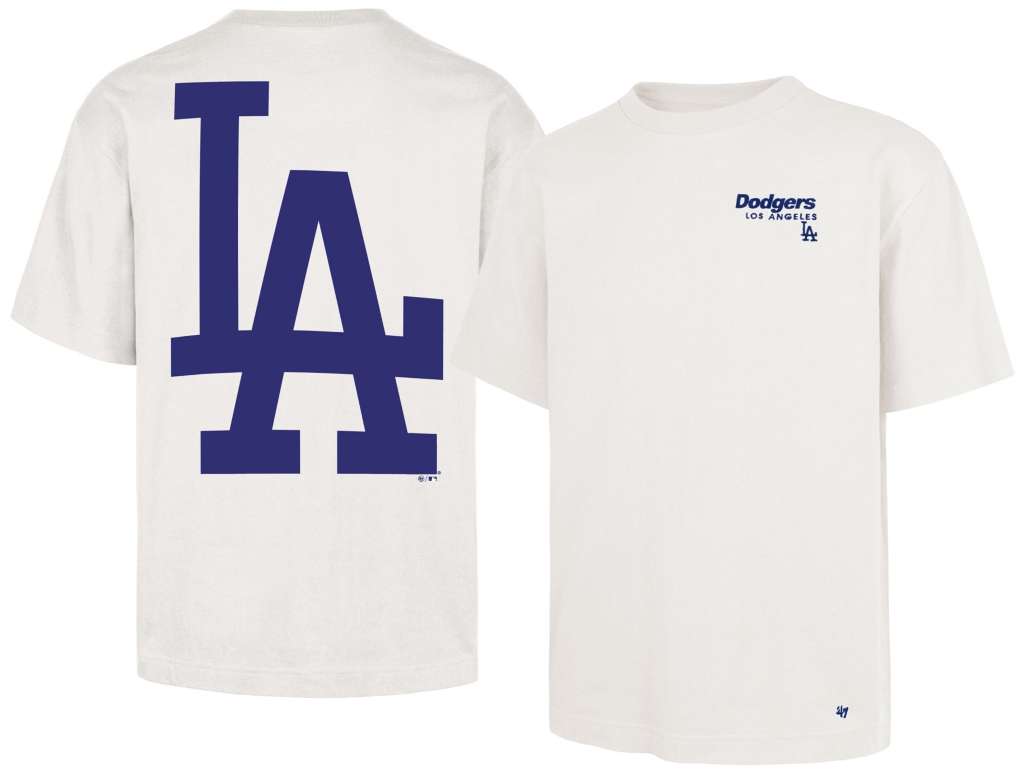 '47 Men's Los Angeles Dodgers Tan Lateral Foundation T-Shirt product image