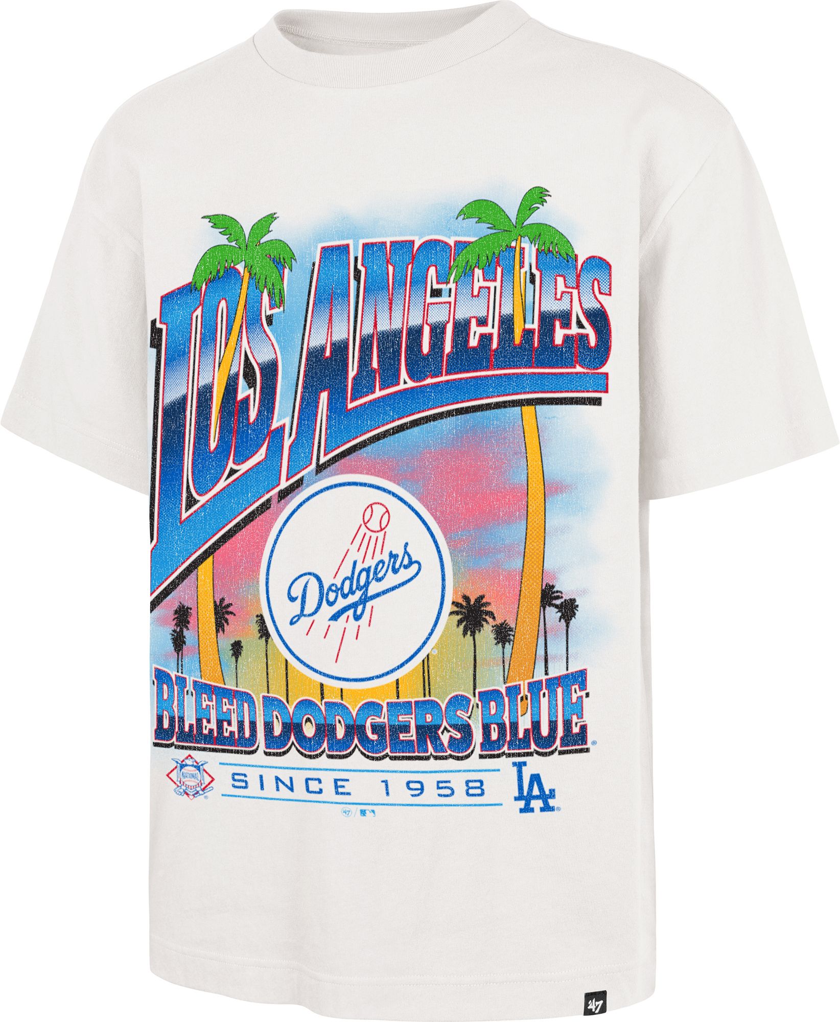 '47 Men's Los Angeles Dodgers Tan Upland Foundation T-Shirt product image