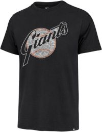 47 Men's San Francisco Giants Black Franklin Cooperstown T-Shirt
