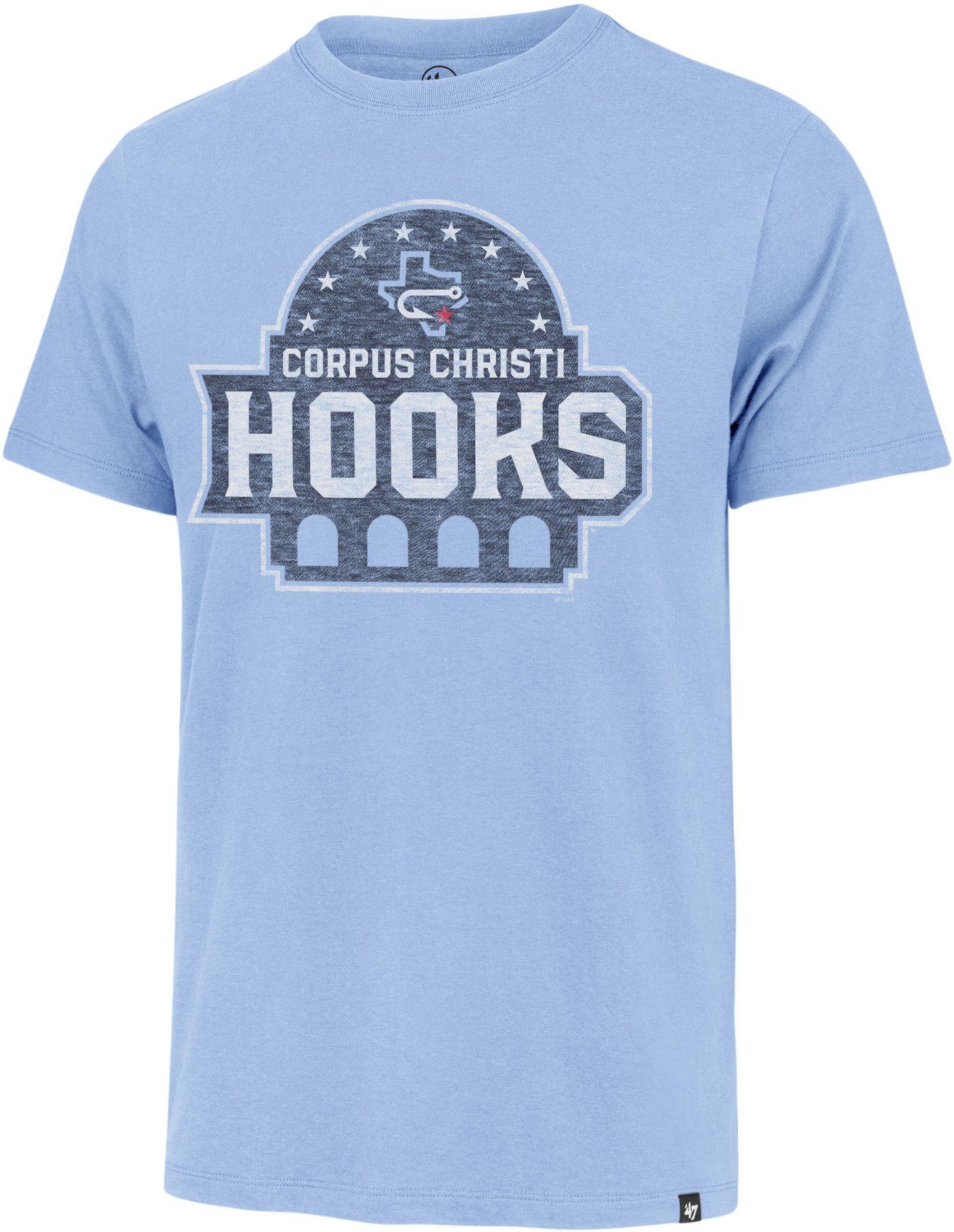 '47 Men's Corpus Christi Hooks Light Blue Premium Franklin T-Shirt product image