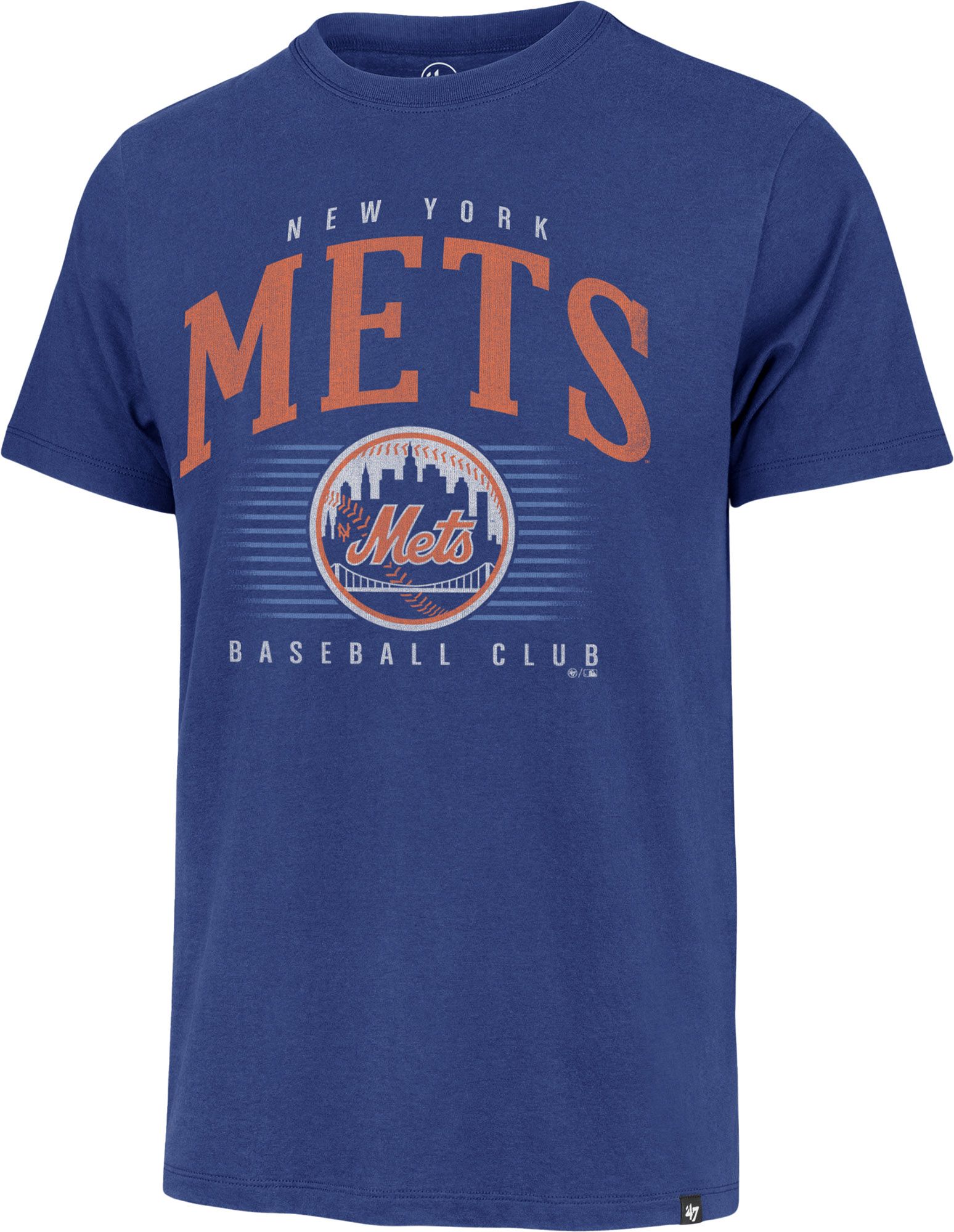 '47 Men's New York Mets Blue Cooperstown Franklin Double Header T-Shirt product image