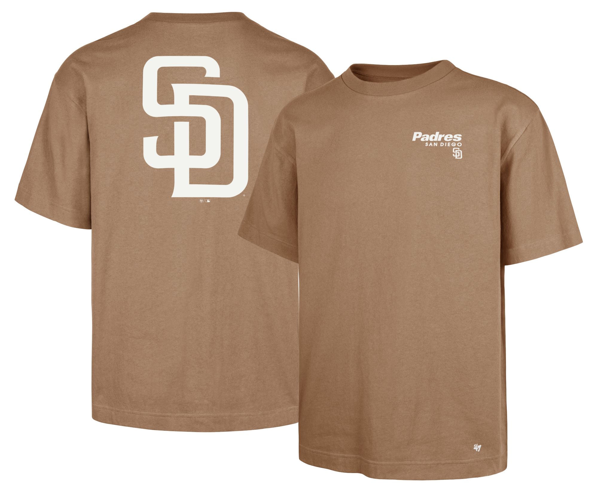 '47 Men's San Diego Padres Tan Lateral Foundation T-Shirt product image