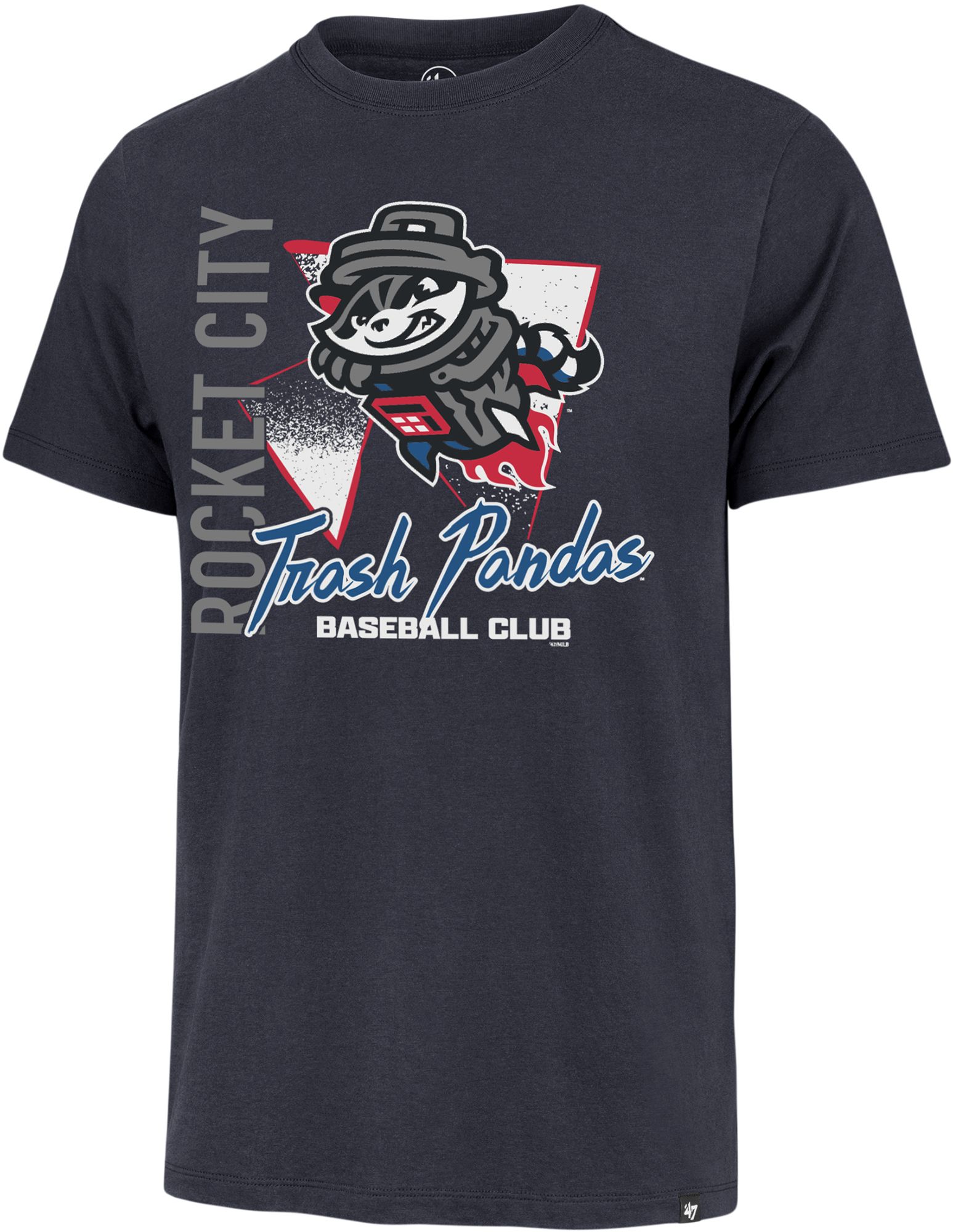 '47 Men's Rocket City Trash Pandas Blue Sidearm Franklin T-Shirt product image