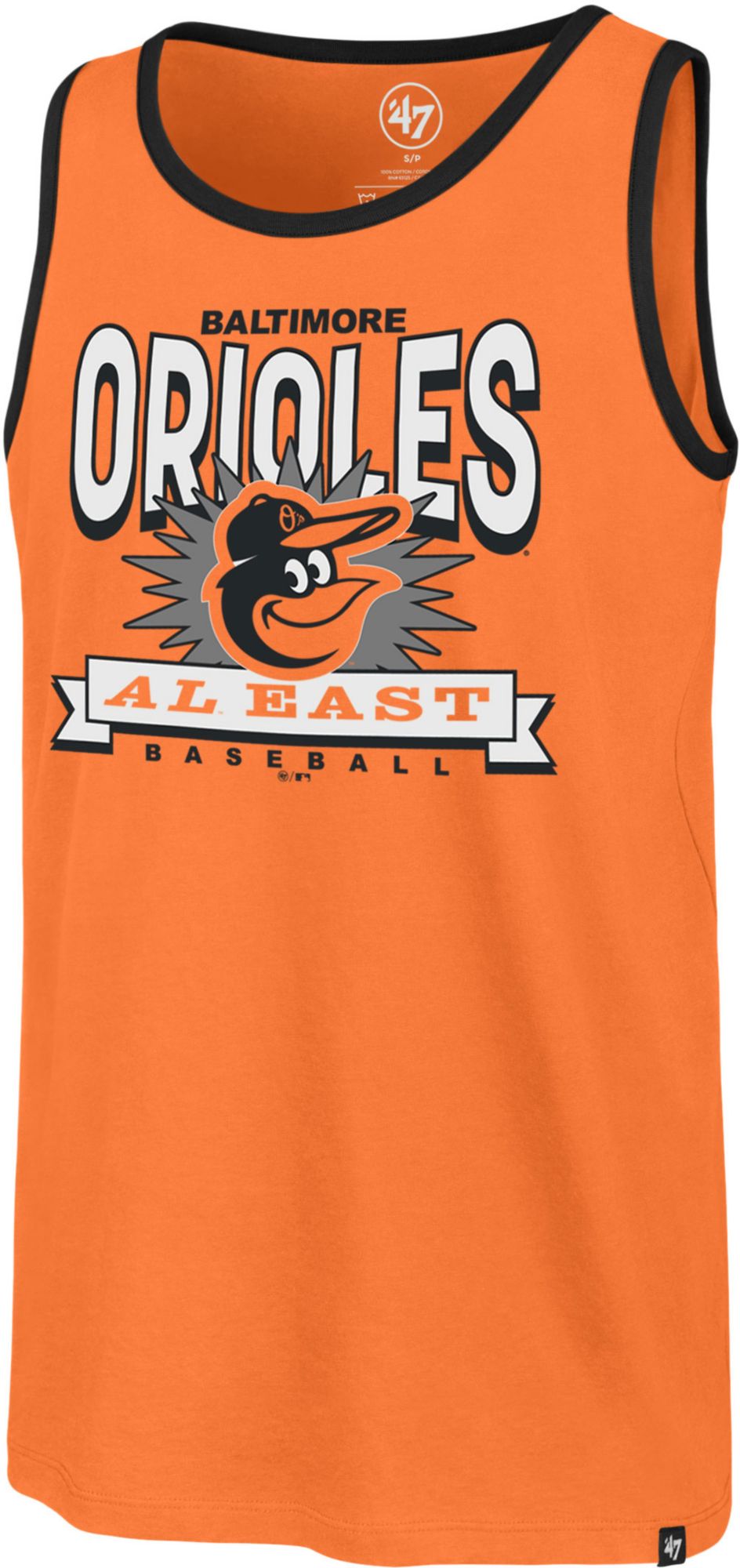 '47 Men's Baltimore Orioles Orange Twelve Six Franklin Tank Top product image