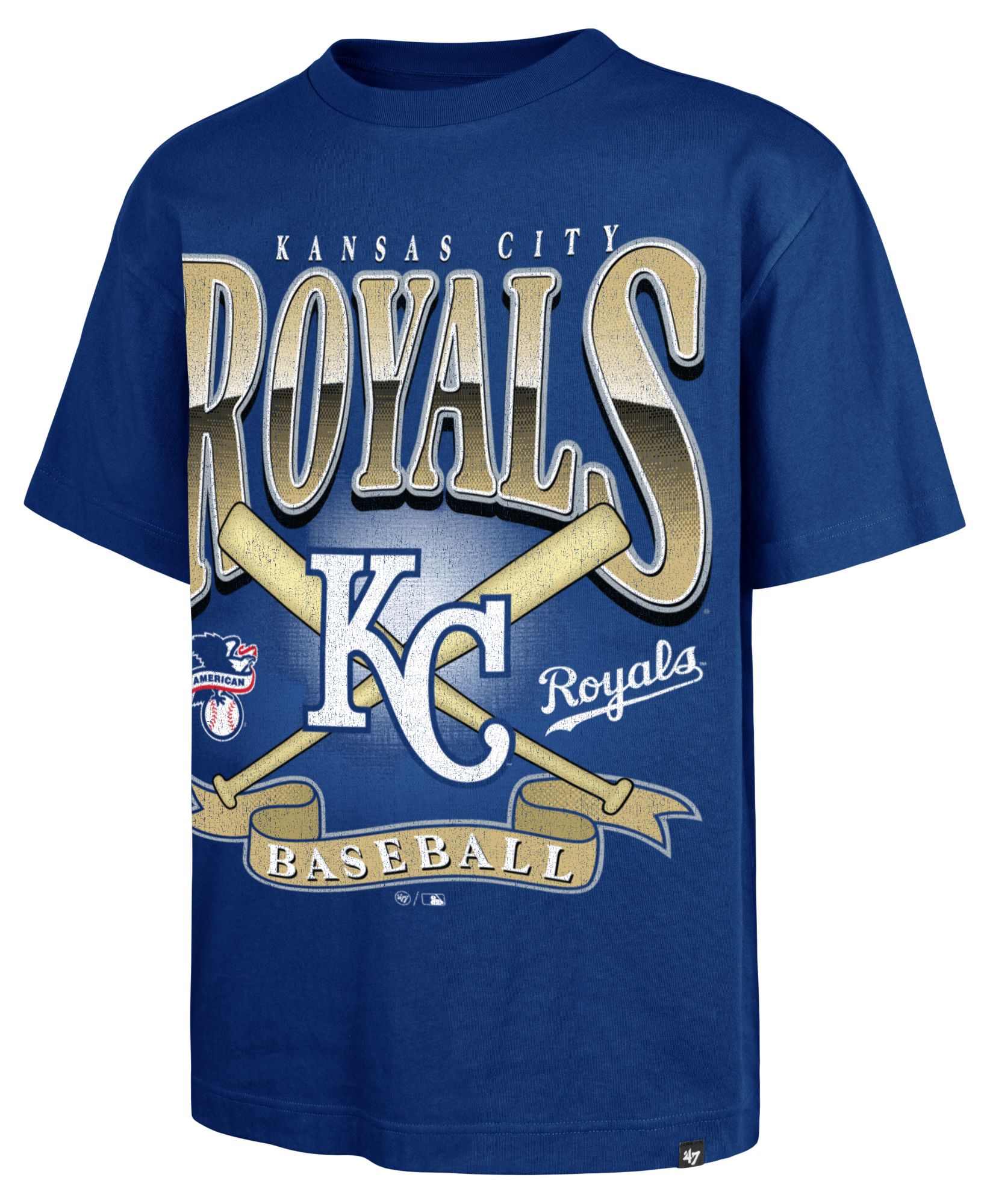 '47 Men's Kansas City Royals Royal Chrometown Foundation T-Shirt product image