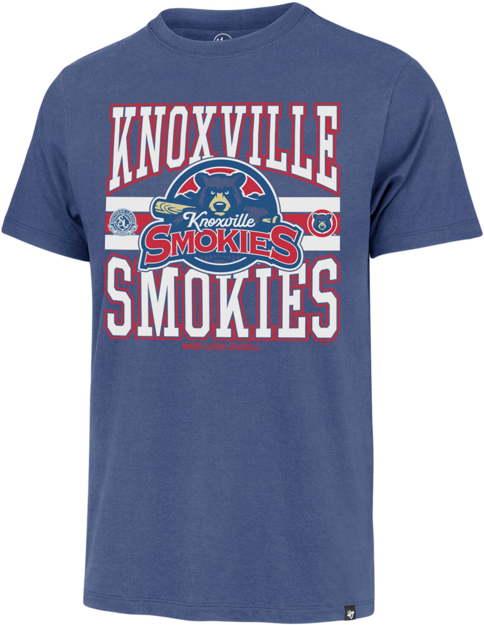 '47 Men's Tennessee Smokies Blue Franklin Letters T-Shirt product image