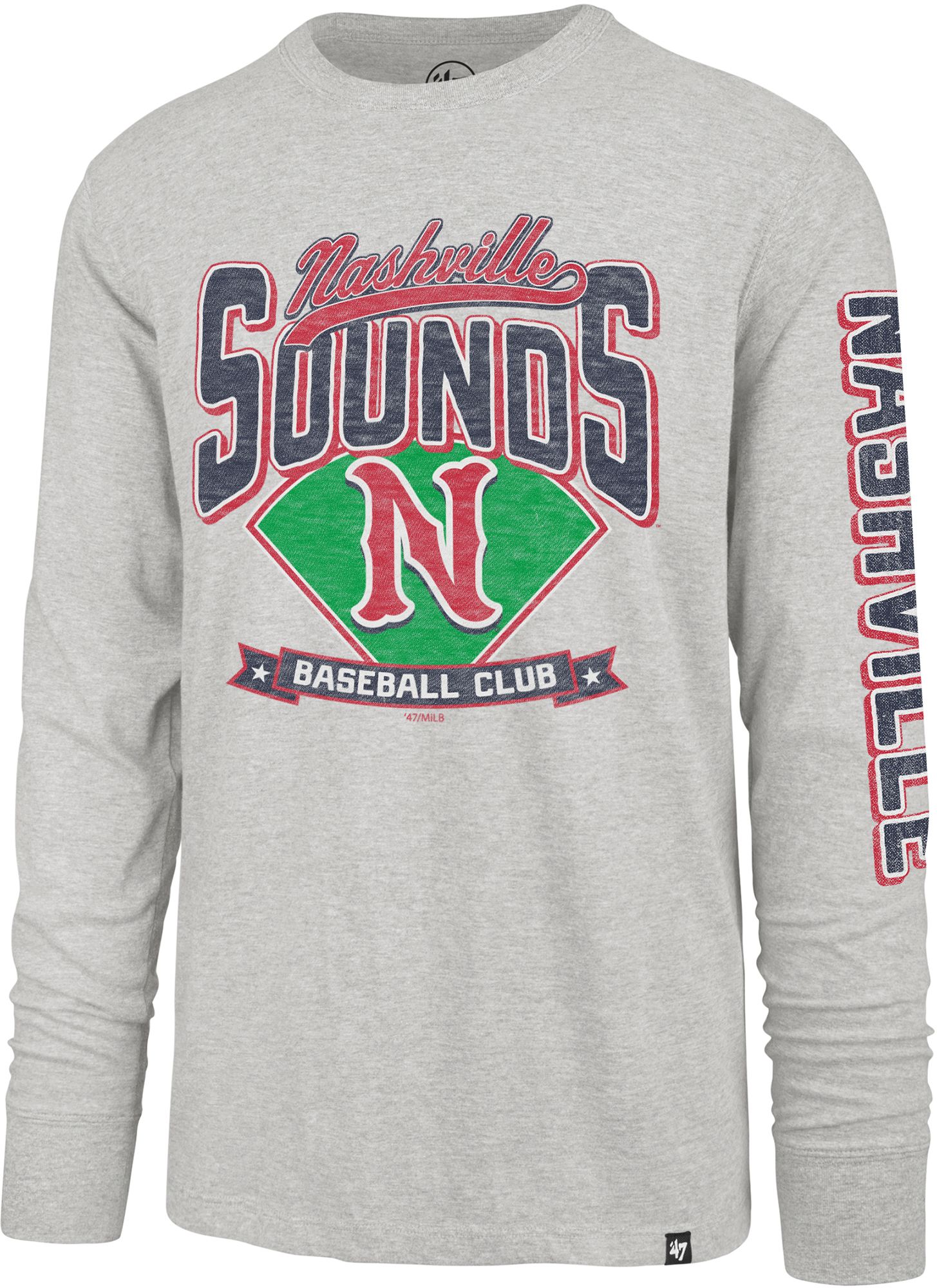 '47 Men's Nashville Sounds Grey Fairball Franklin T-Shirt product image