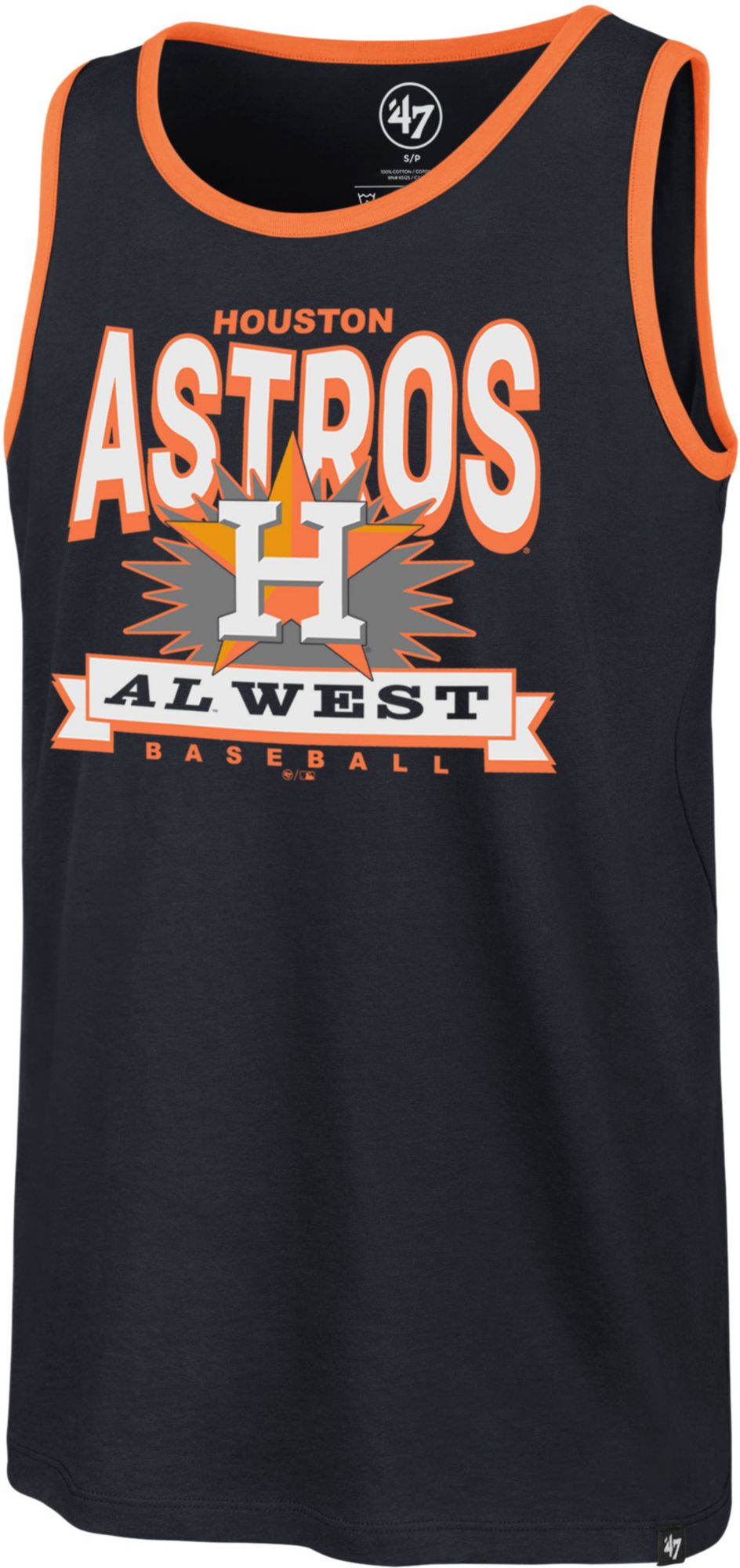 '47 Men's Houston Astros Blue Twelve Six Franklin Tank Top product image