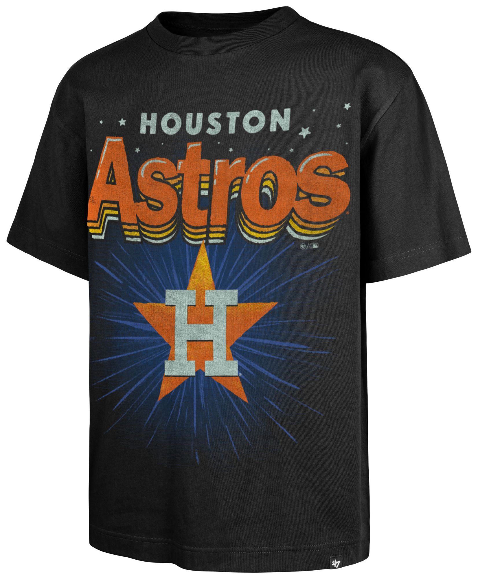 '47 Men's Houston Astros Black Sigma Foundation T-Shirt product image