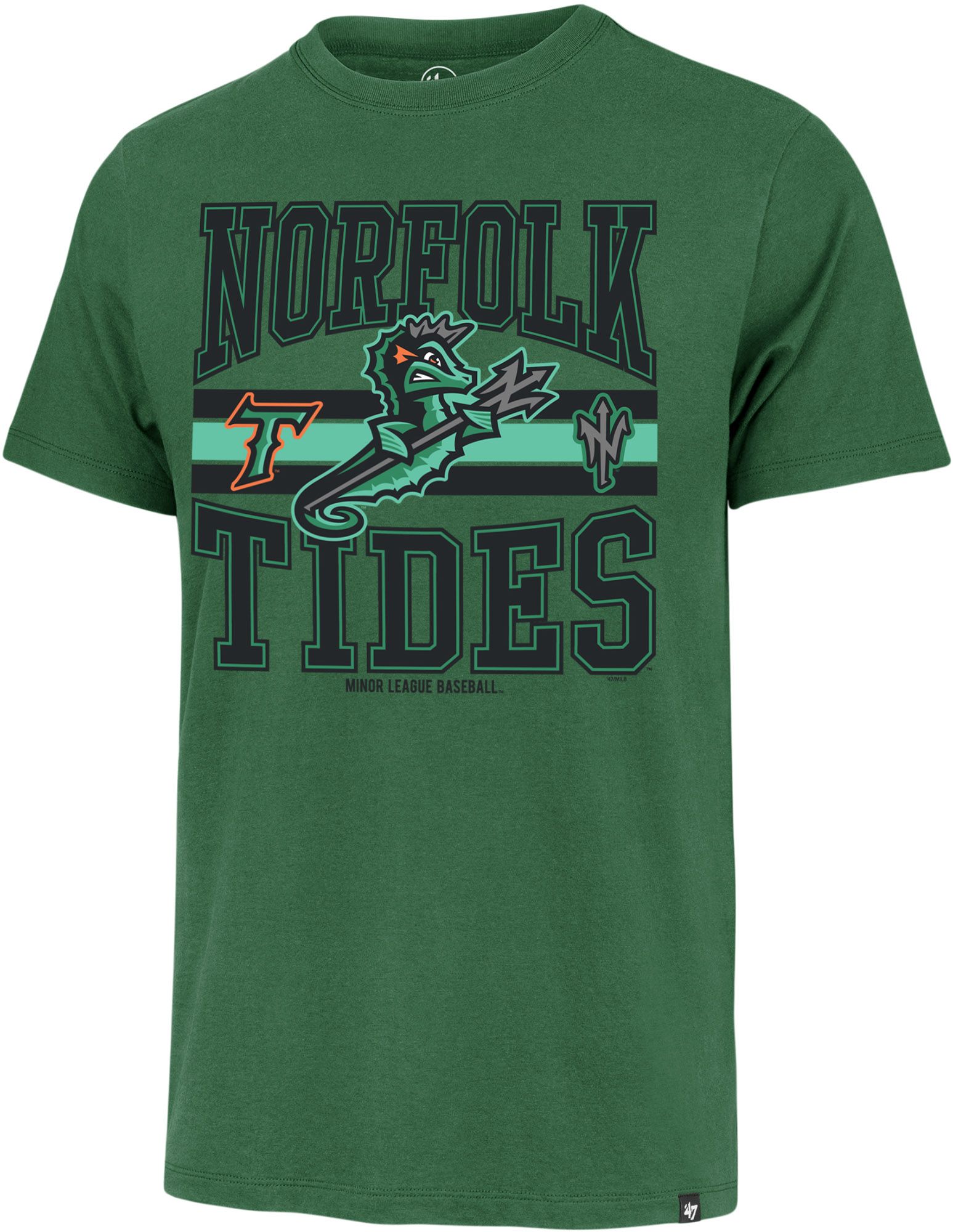 '47 Men's Norfolk Tides Green Letters Franklin T-Shirt product image