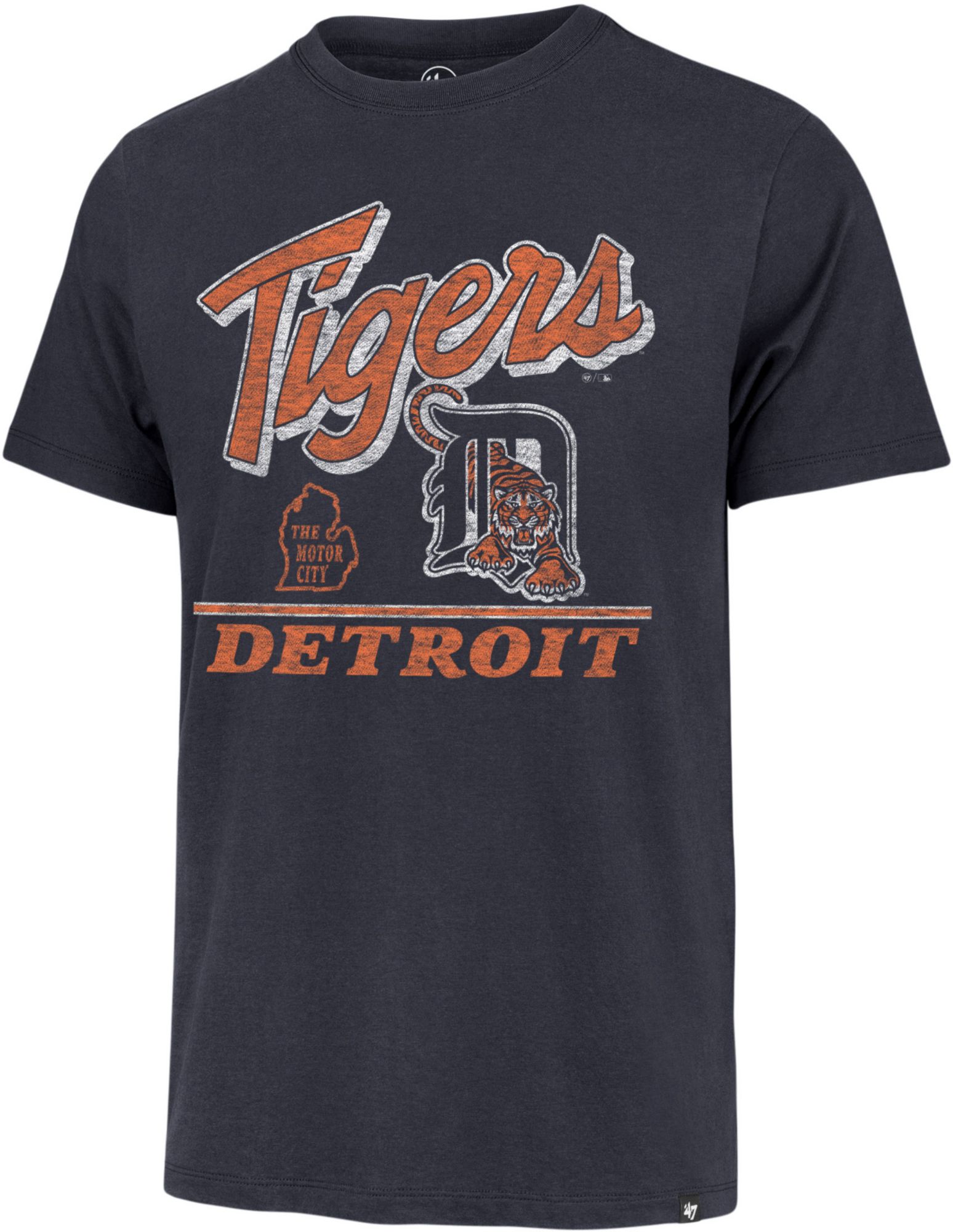 '47 Men's Detroit Tigers Blue Fly By Franklin T-Shirt product image