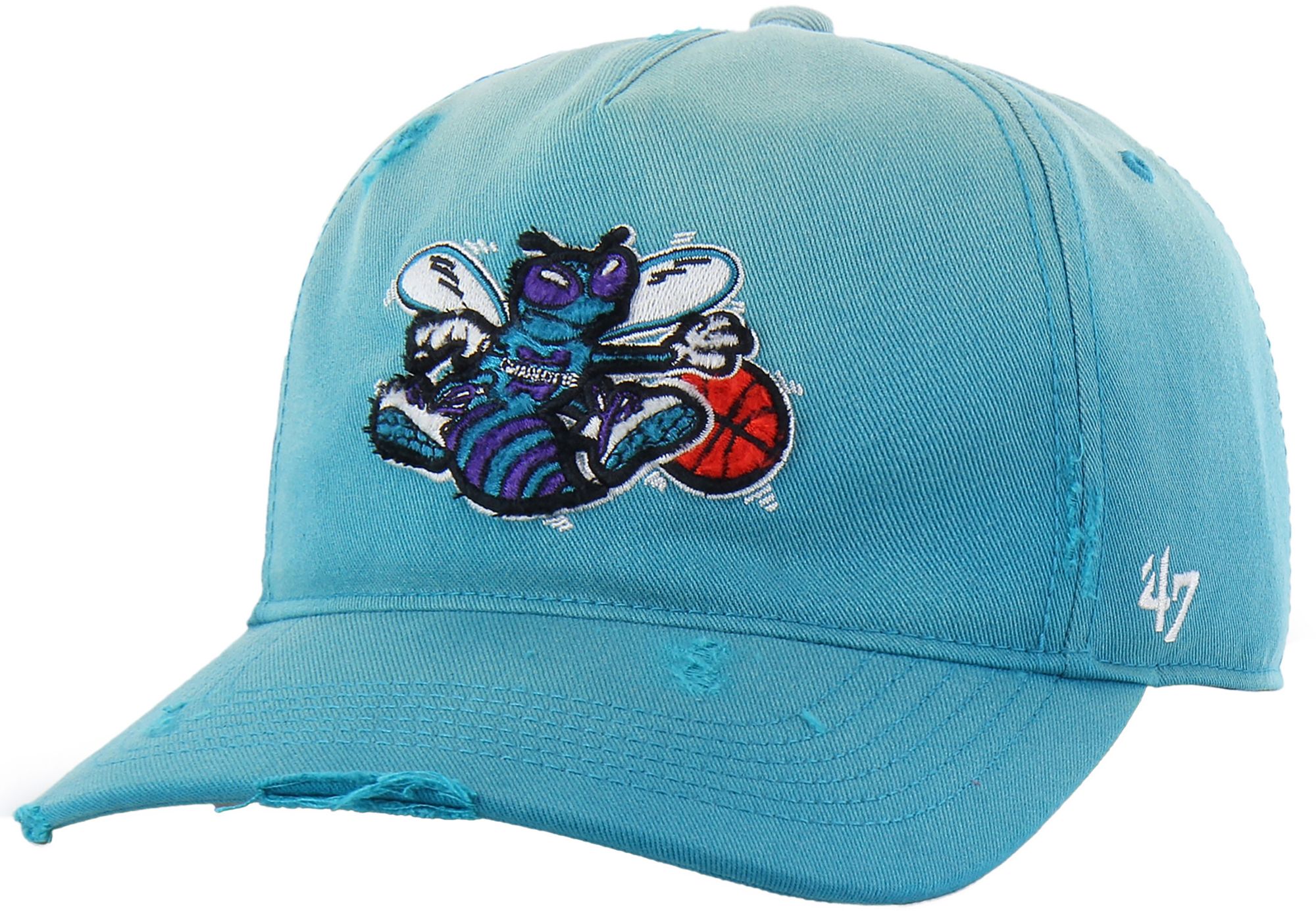 '47 Men's Charlotte Hornets Blue Statement Worn Adjustable Hitch Hat product image