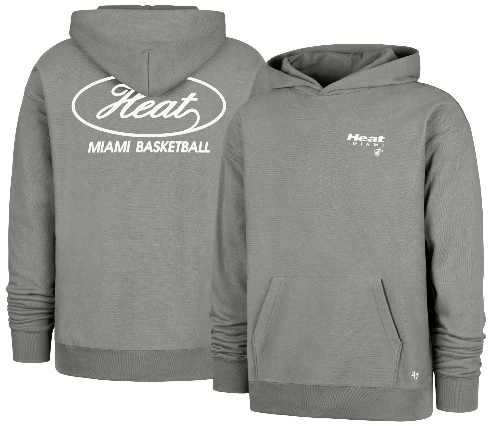 '47 Men's Miami Heat Grey Hoodie product image