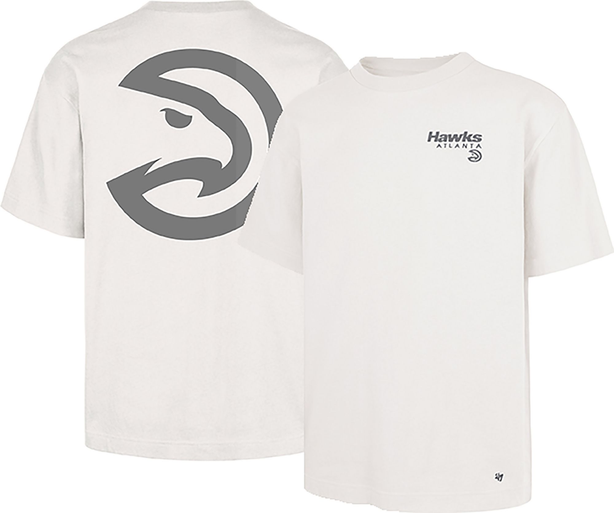 '47 Men's Atlanta Hawks Off White Contemporary Basics Lateral Foundation T-Shirt product image