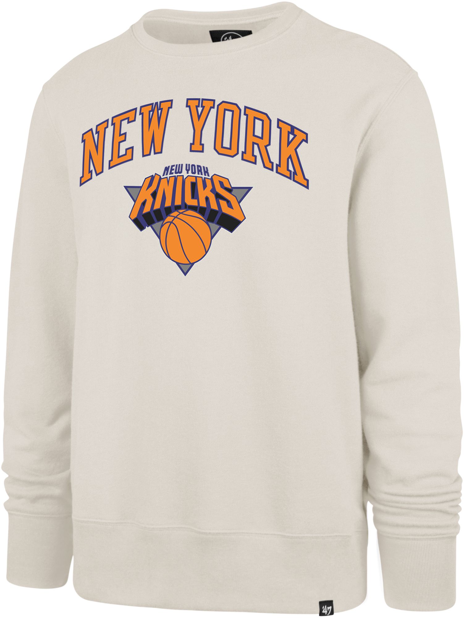 '47 Men's New York Knicks Tan 2025 City Edition Pregame Crewneck Sweatshirt product image