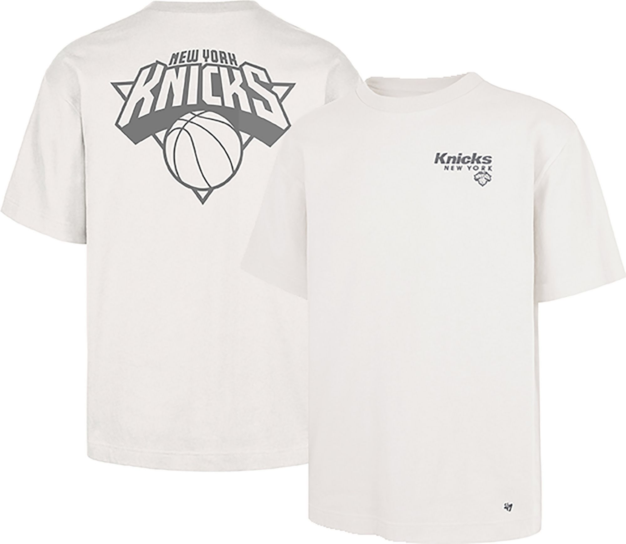 '47 Men's New York Knicks Off White Contemporary Basics Lateral Foundation T-Shirt product image