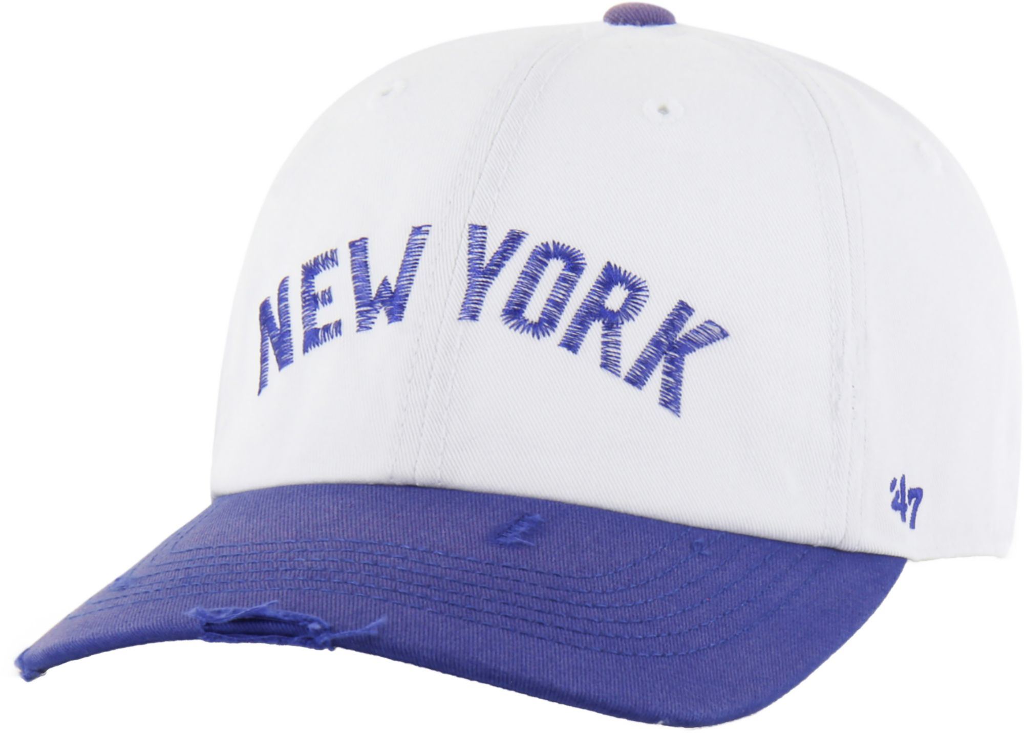 '47 Men's New York Knicks White Worn Script Clean Up Retro Wordmark Hat product image