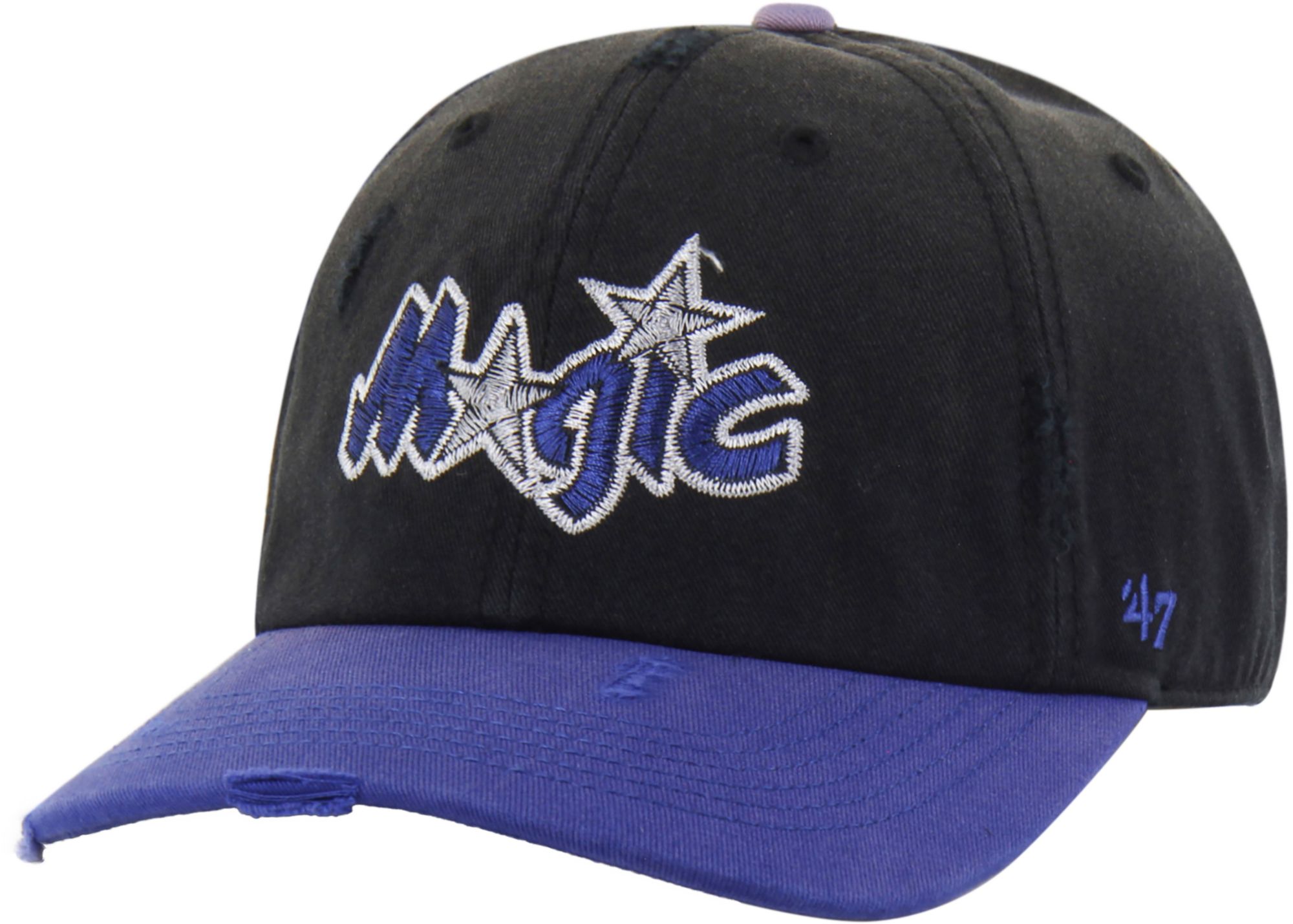 '47 Men's Orlando Magic Black Worn Script Clean Up Retro Wordmark Hat product image