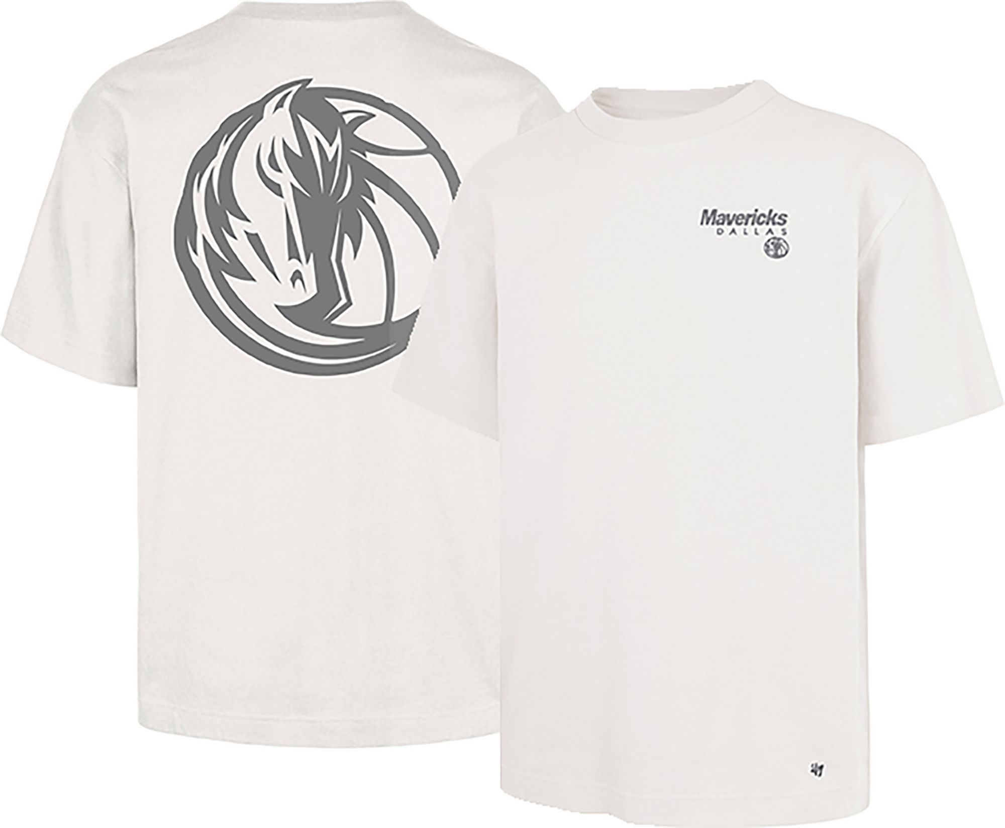 '47 Men's Dallas Mavericks Off White Contemporary Basics Lateral Foundation T-Shirt product image