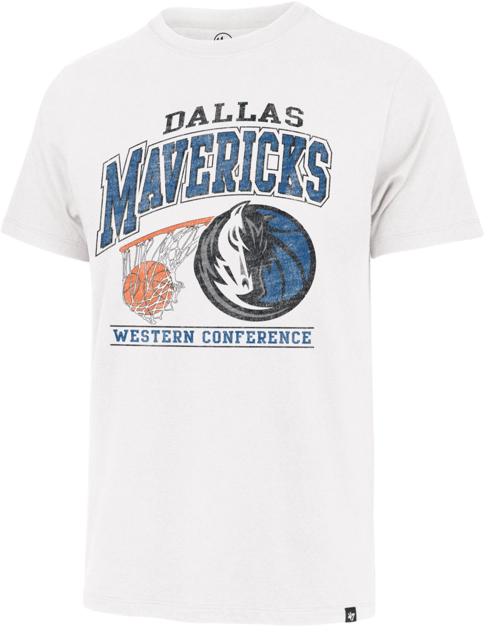'47 Men's Dallas Mavericks White Amp Up Franklin T-Shirt product image