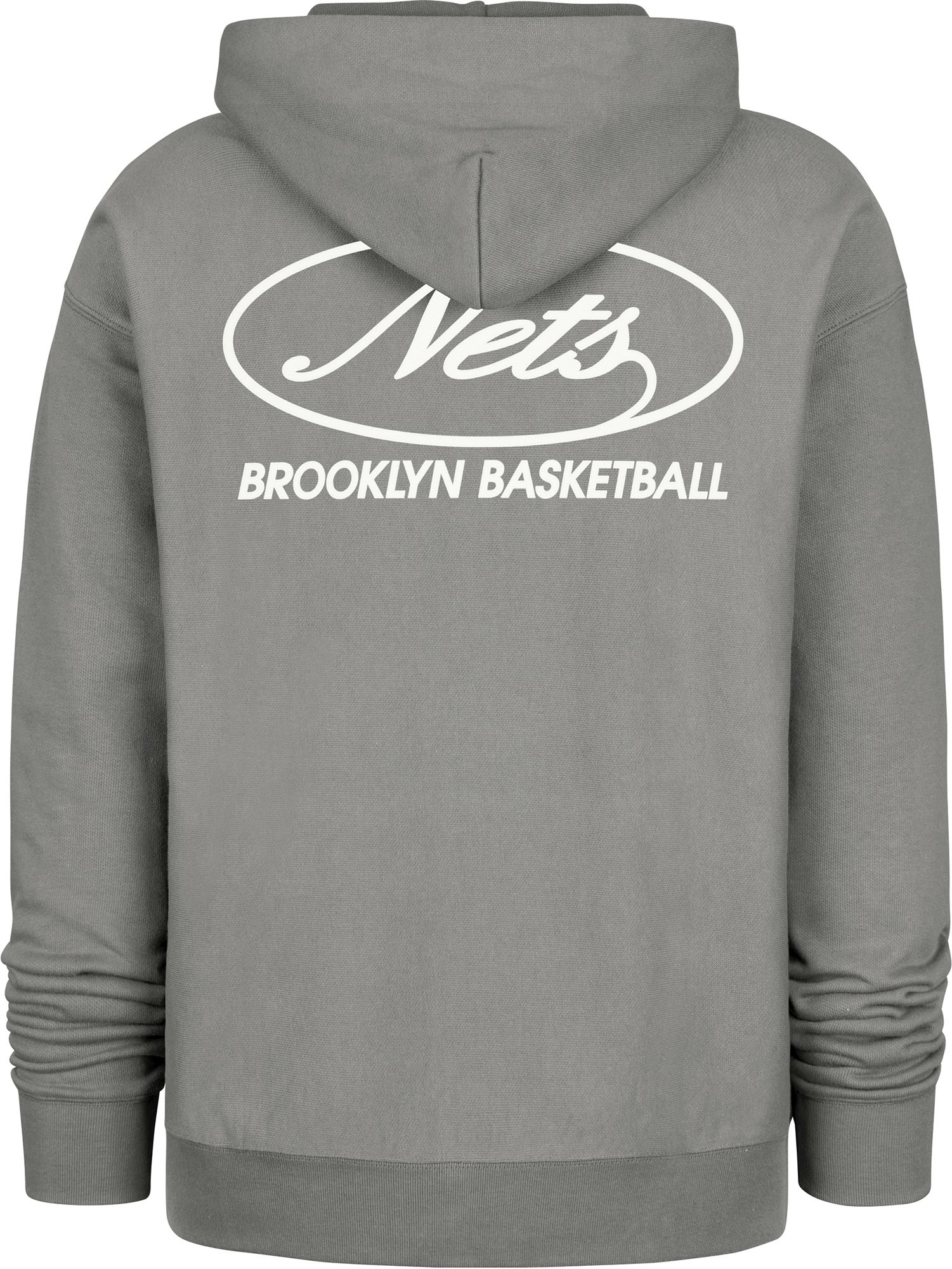 '47 Men's Brooklyn Nets Grey Triple Double Hoodie product image