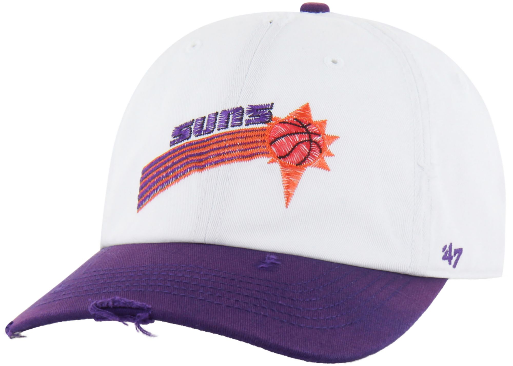 '47 Men's Phoenix Suns White Worn Script Clean Up Retro Wordmark Hat product image