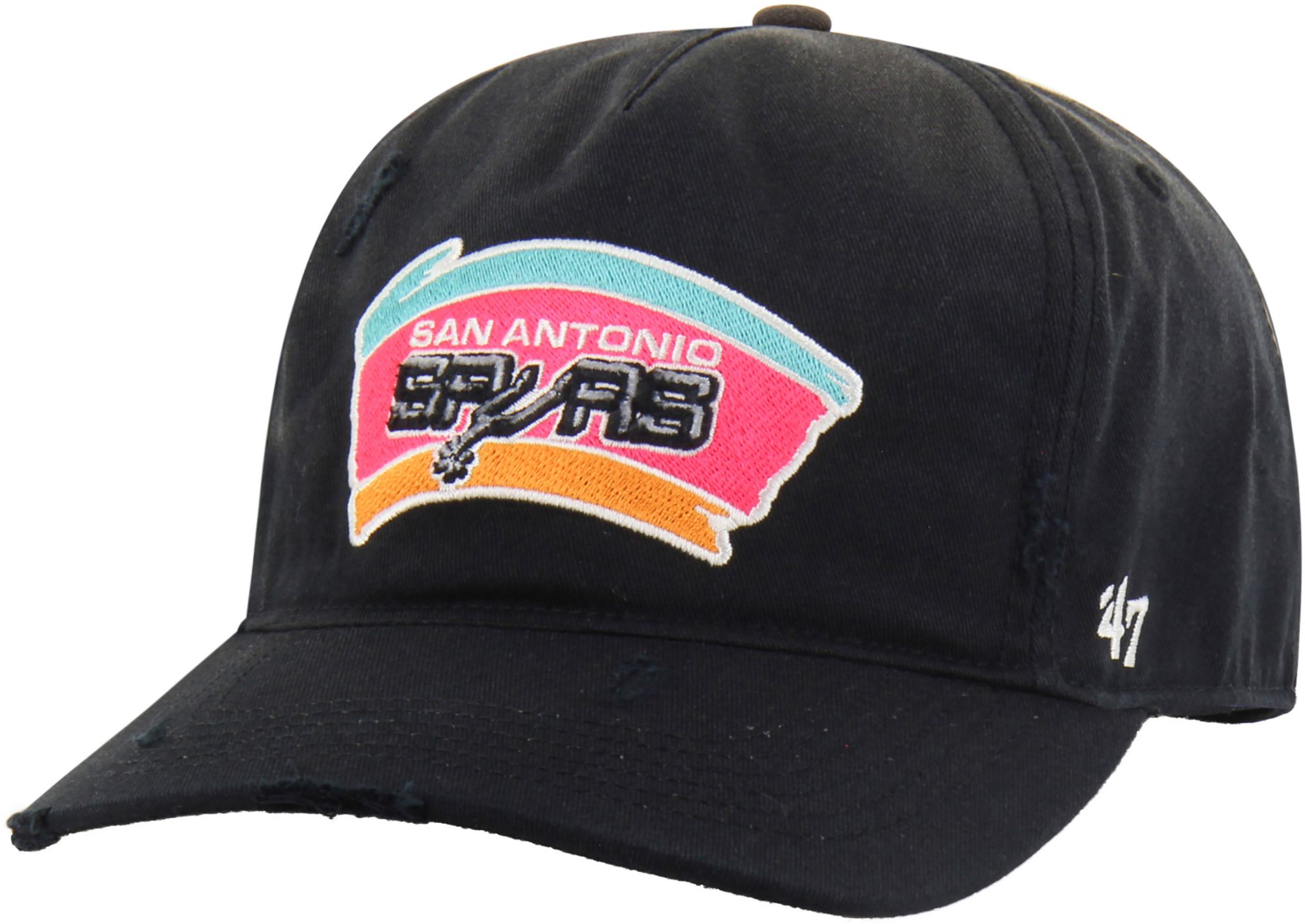 '47 Men's San Antonio Spurs Black Statement Worn Adjustable Hitch Hat product image