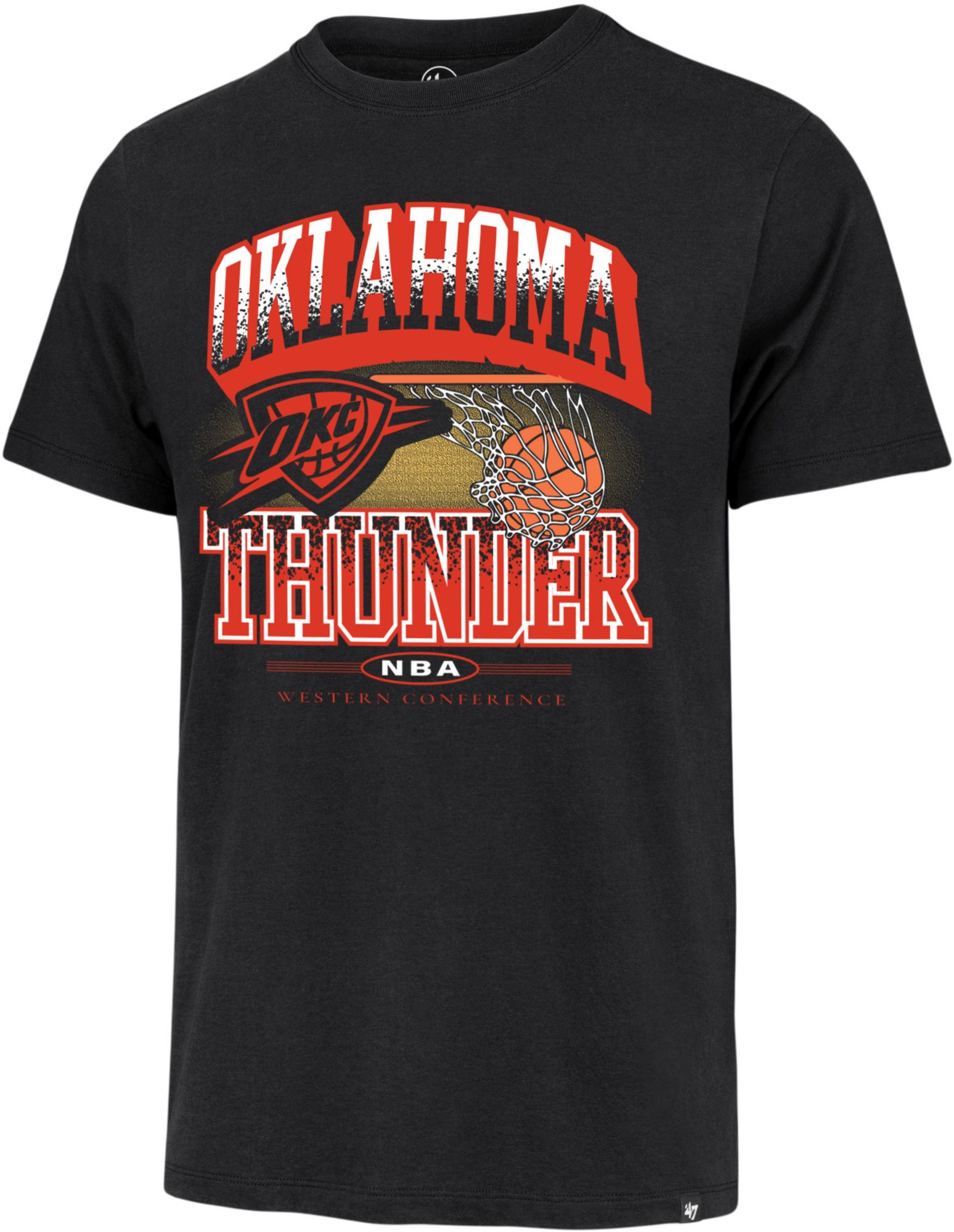 '47 Men's 2024-25 City Edition Oklahoma City Thunder No Look Black T-Shirt product image