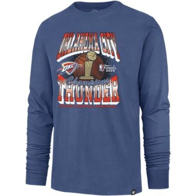 sorry, '47 Adult 2025 NBA Champions Oklahoma City Thunder Franklin Long Sleeve Shirt is currently out of stock