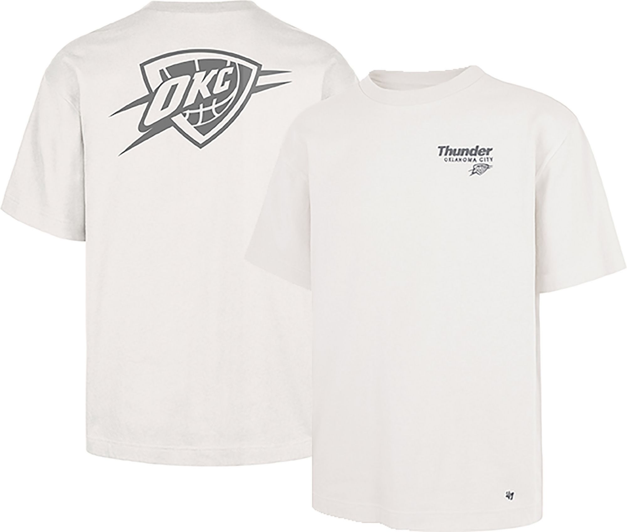 '47 Men's Oklahoma City Thunder Off White Contemporary Basics Lateral Foundation T-Shirt product image