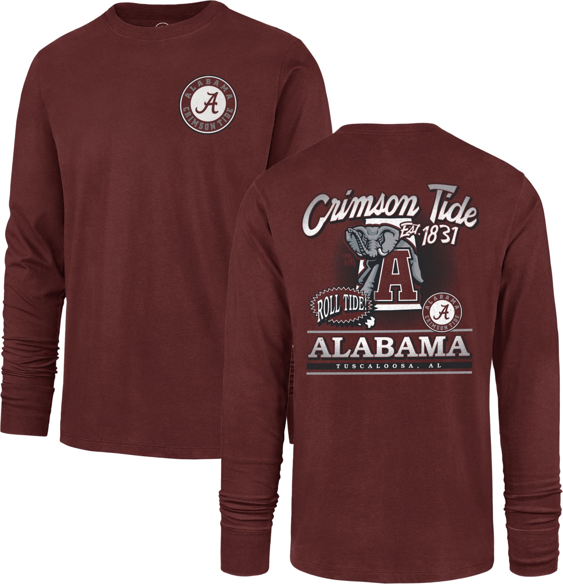 '47 Men's Alabama Crimson Tide Red Regional Backer Long Sleeve T-Shirt product image